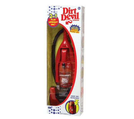 red toy vacuum