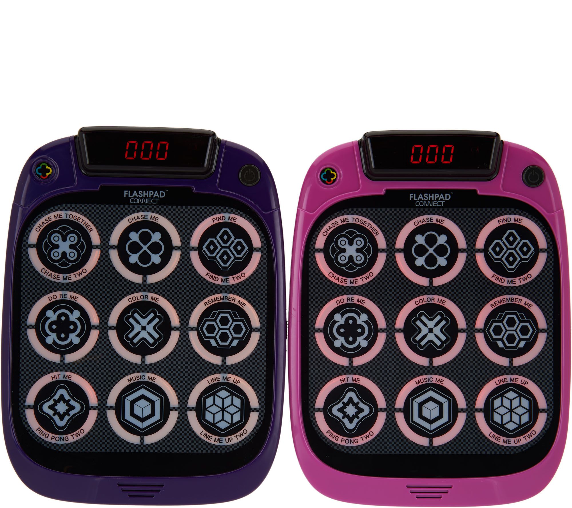 "As Is" FlashPad Connect Set of 2 Touchscreen Games w/Lights Page 1 —
