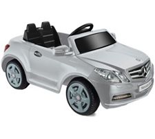 Mercedes Benz E550 One-Seater Silver 6V Ride-On Vehicle