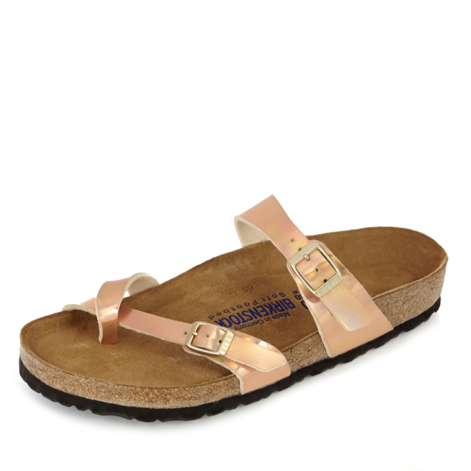 Birkenstock Mayari Soft Footbed Mirrored Buckle Detail Sandal Wide Fit ...