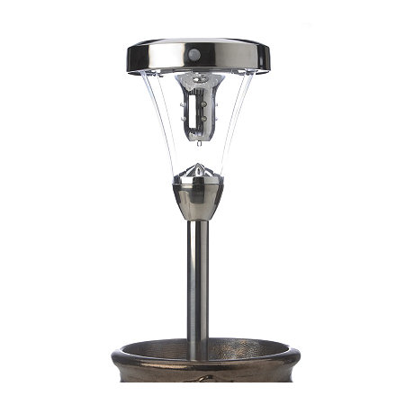 Solar Powered PIR Light Motion Sensor Stake Light with Wall Mount - 563273 QVCUK.com