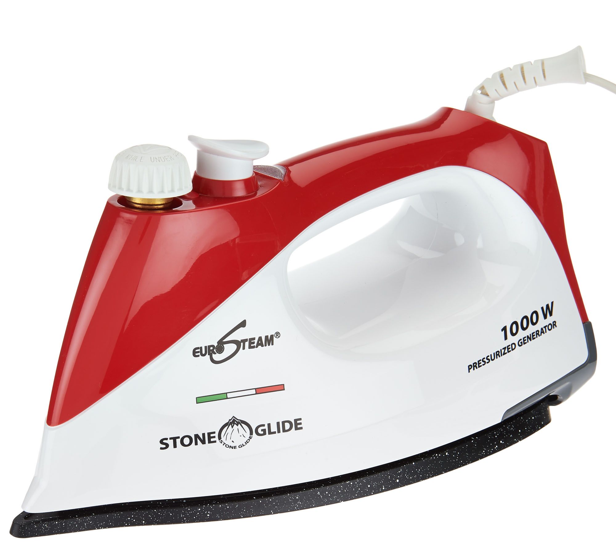 Eurosteam 1000 Watt Steam Iron w/ Stone Glide Soleplate Page 1 —