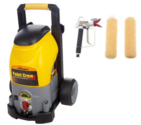 Wagner 2800 PSI Paint Crew Plus Paint Sprayerw/ Roller, 2Covers & 2