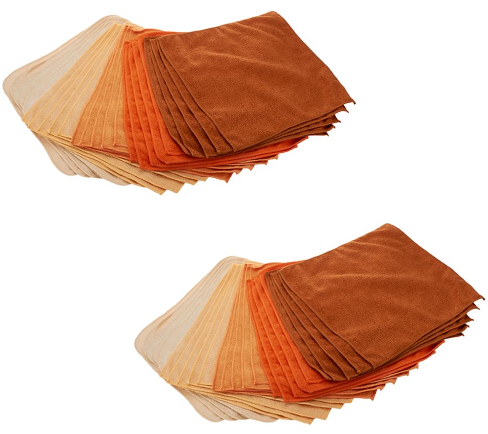 50 Piece Premium Microfiber Towel Set by Campanelli —