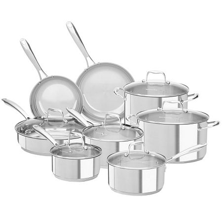 UPC 883049361512 product image for KitchenAid Stainless Steel 14-Piece Cookware Set | upcitemdb.com