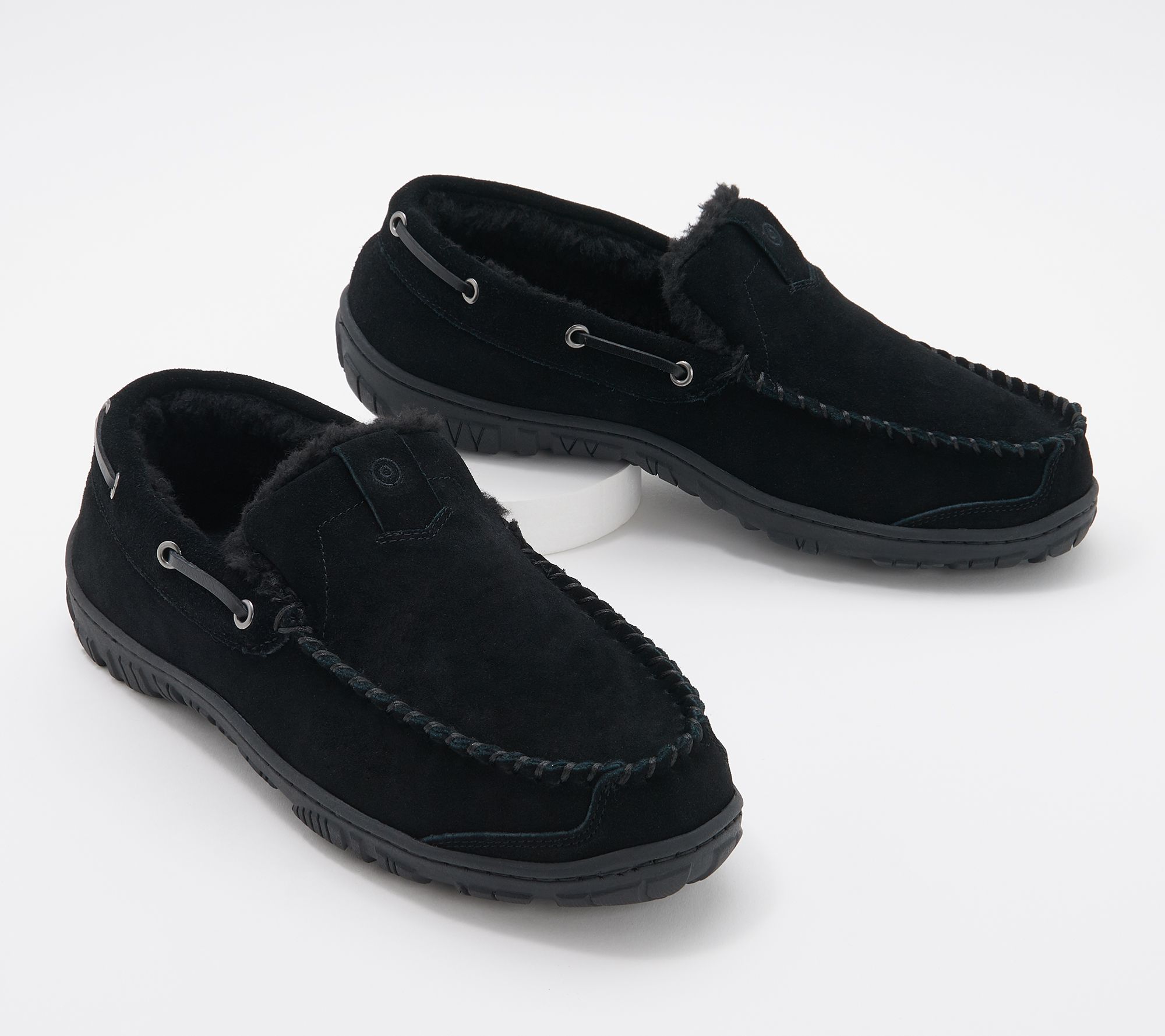 clarks mens moccasin slippers