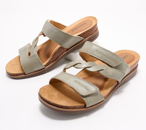 Sandalias de Cuero con Tiras Trenzadas Cobb Hill