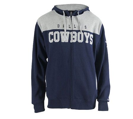 NFL Dallas Cowboys Men's All Pro Full Zip Hooded Sweatshirt — QVC.com