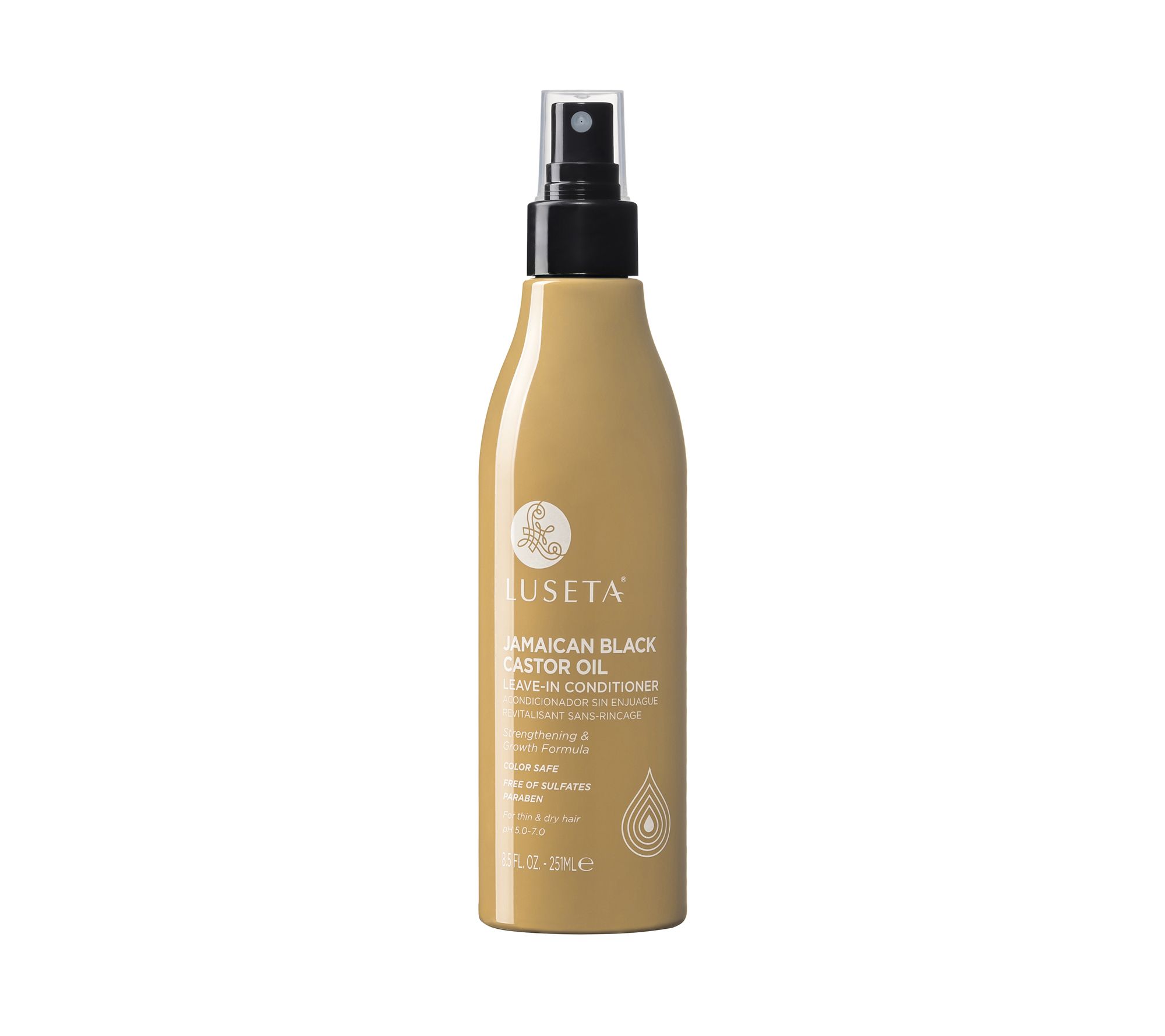Luseta Black Castor Oil Leave-in Conditioner, 8 .5 oz