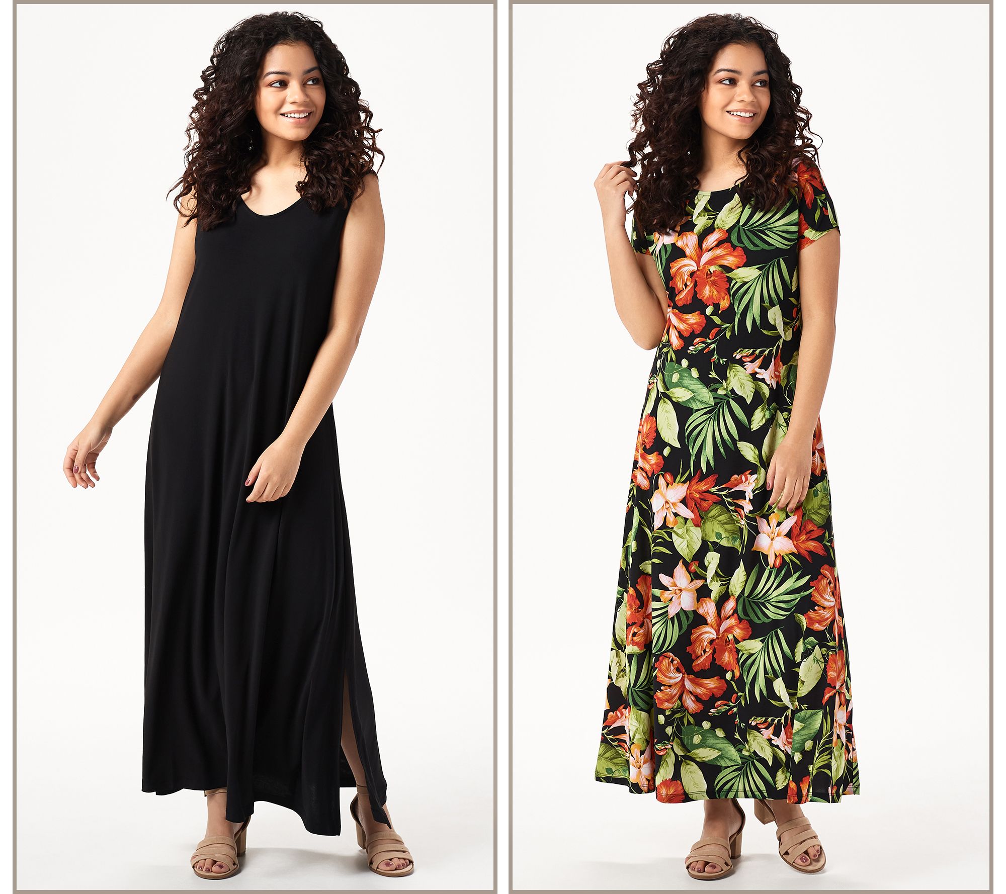 qvc renee maxi dress