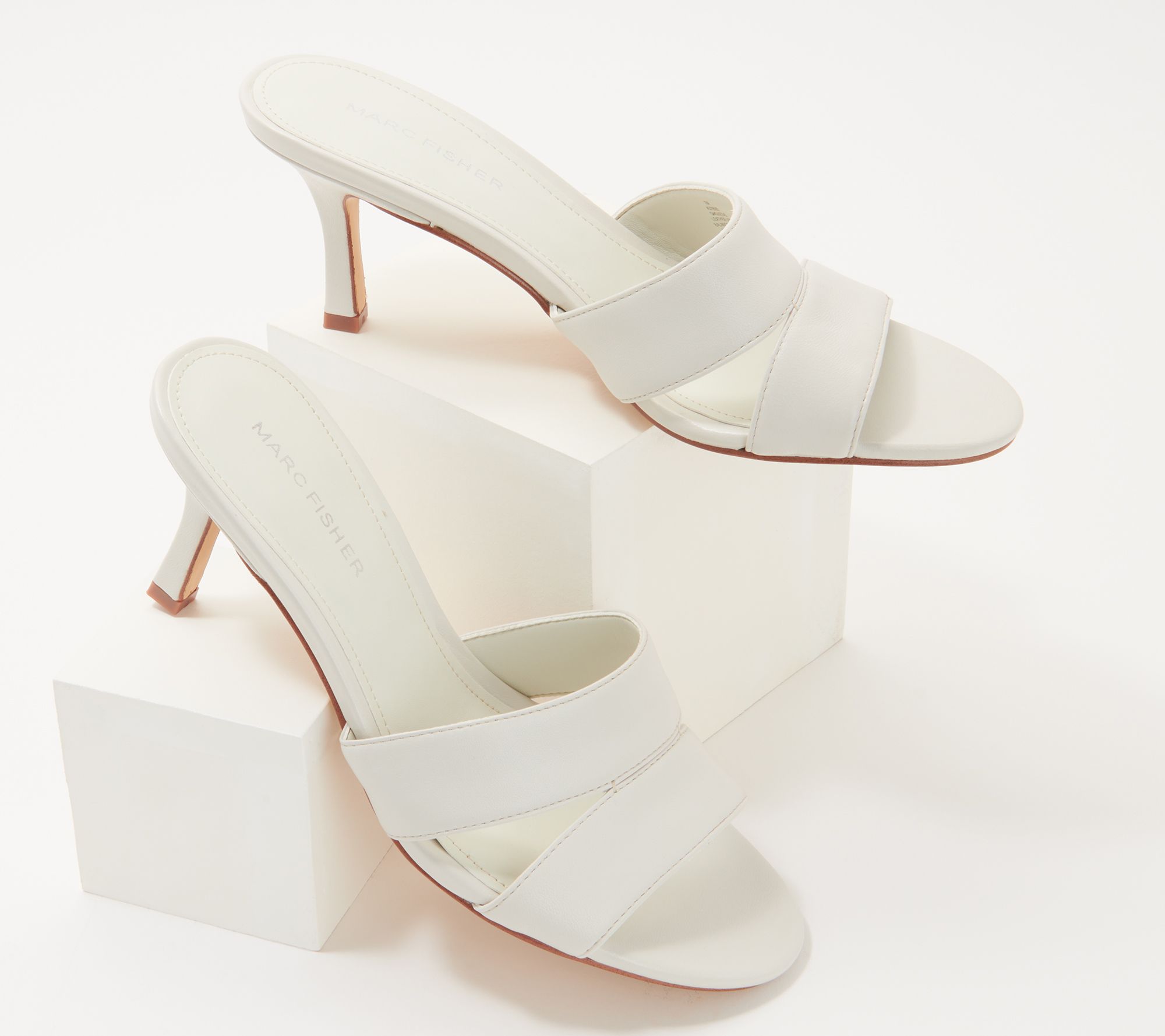 marc fisher white mules