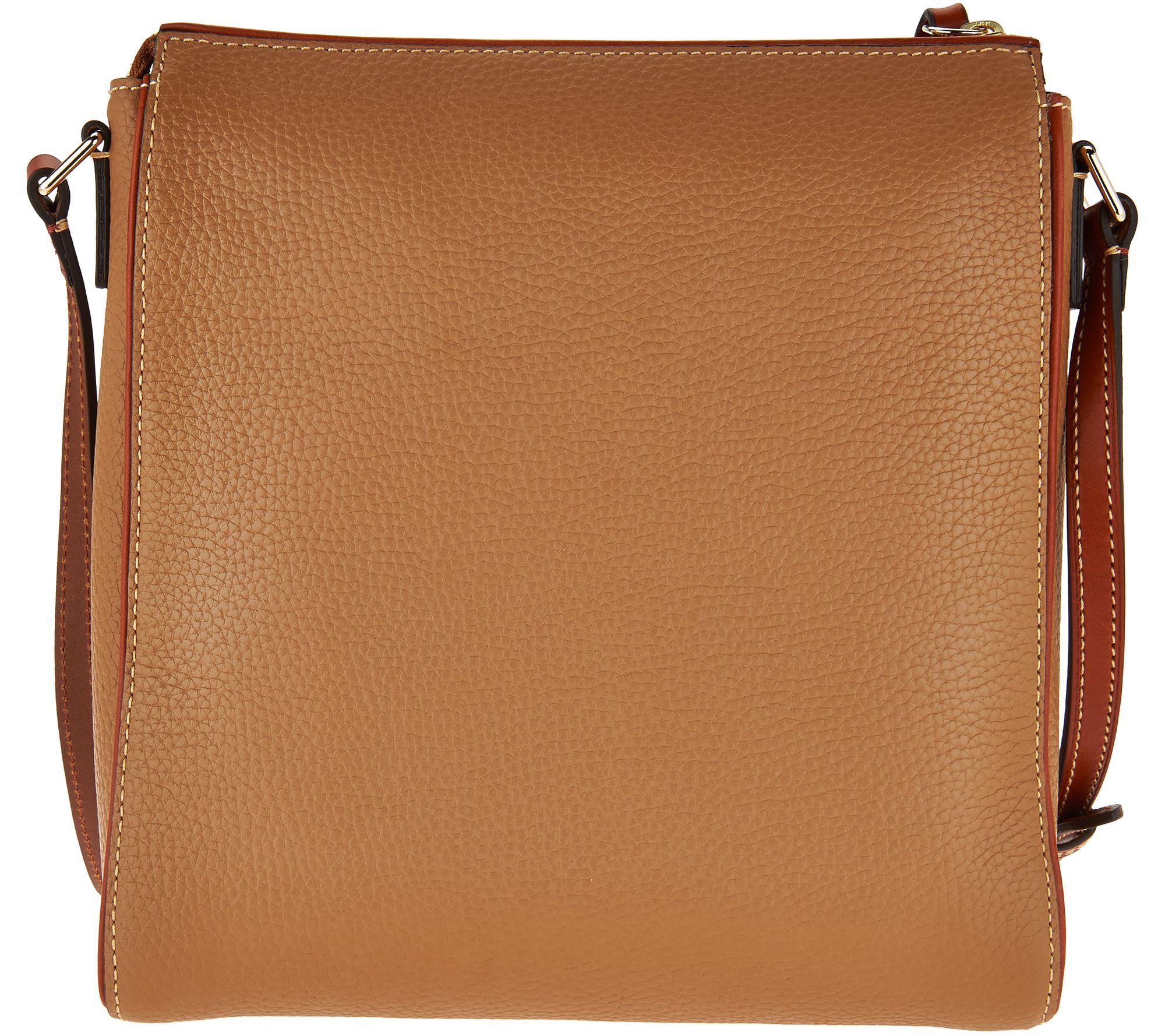 dooney and bourke triple zip crossbody bag leather