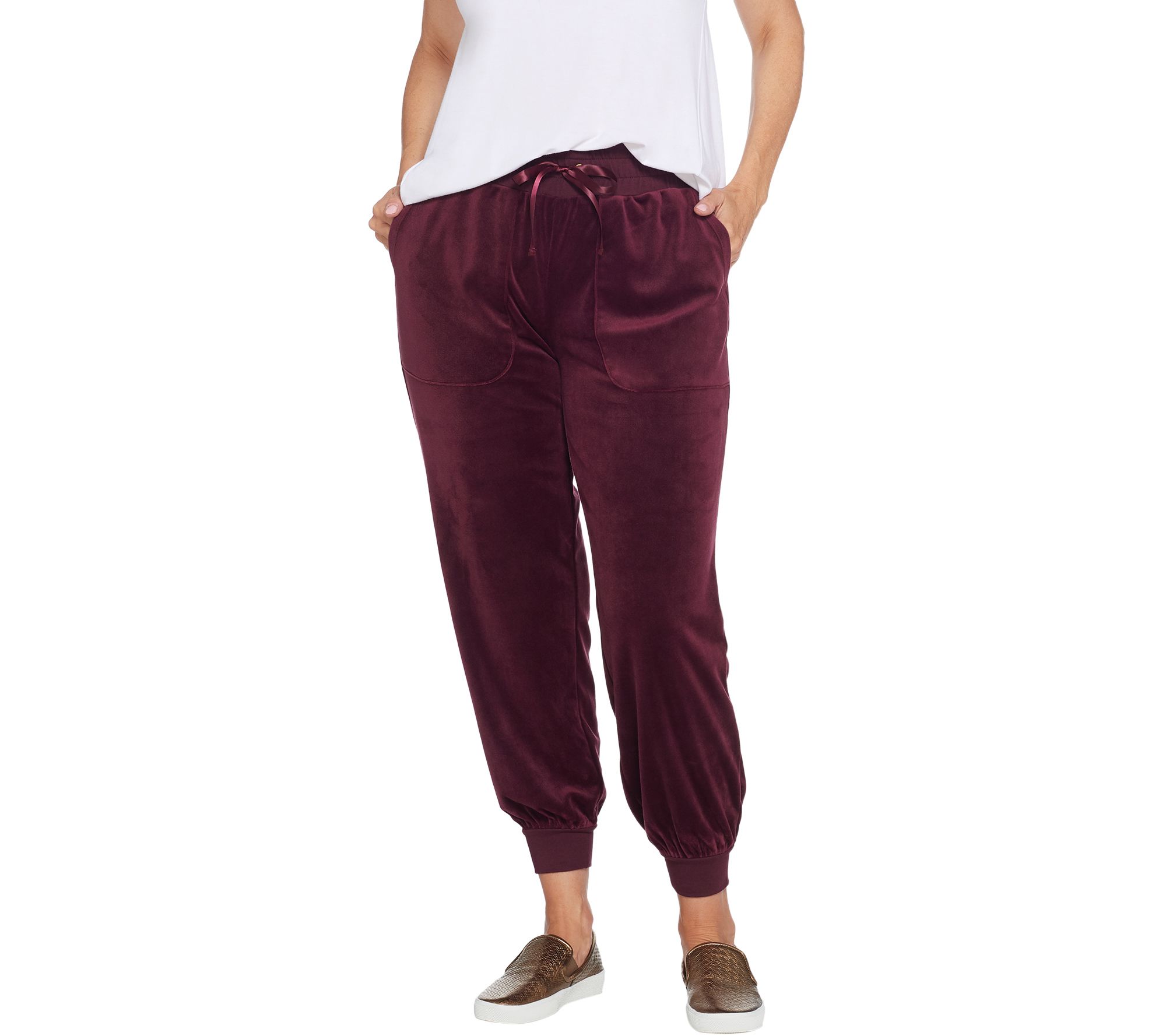 vince velour joggers