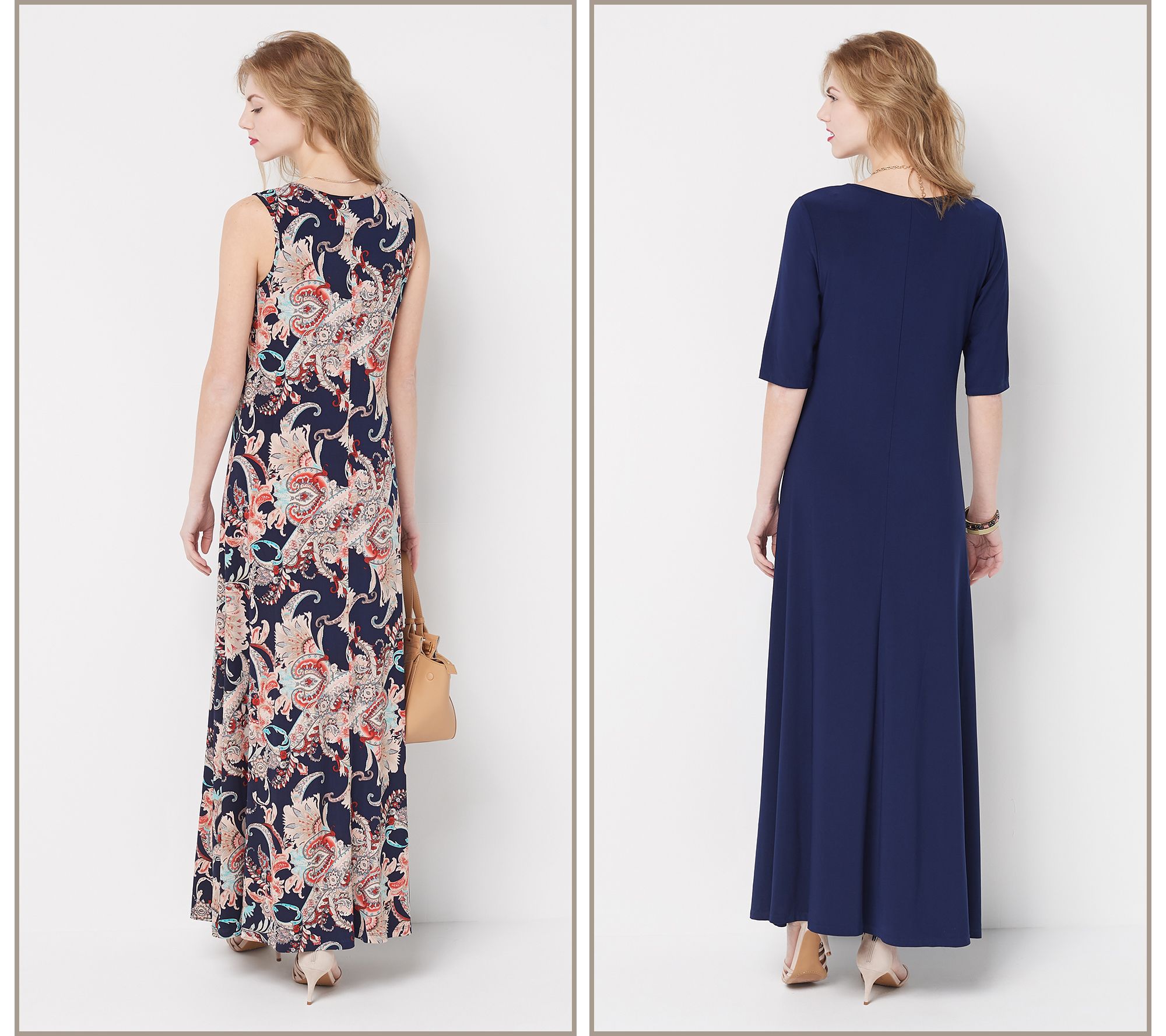 qvc renee maxi dress