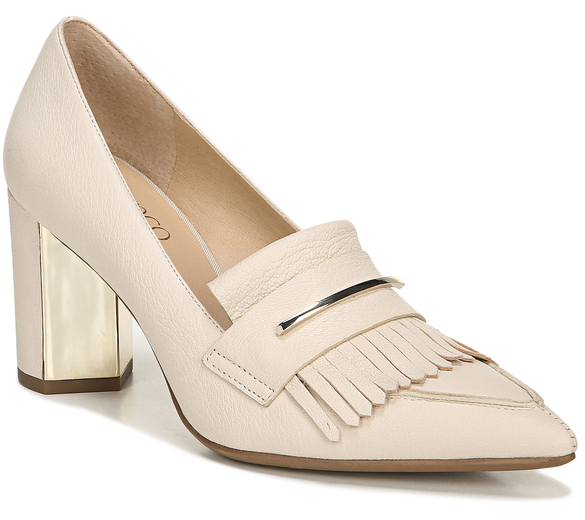 franco sarto heeled loafers
