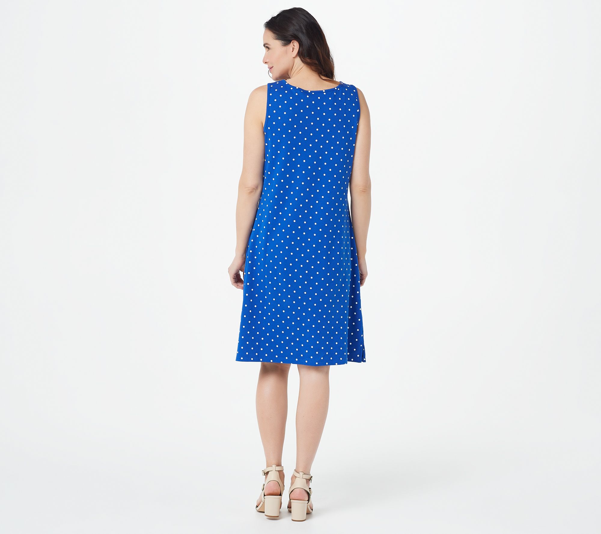 qvc polka dot dress