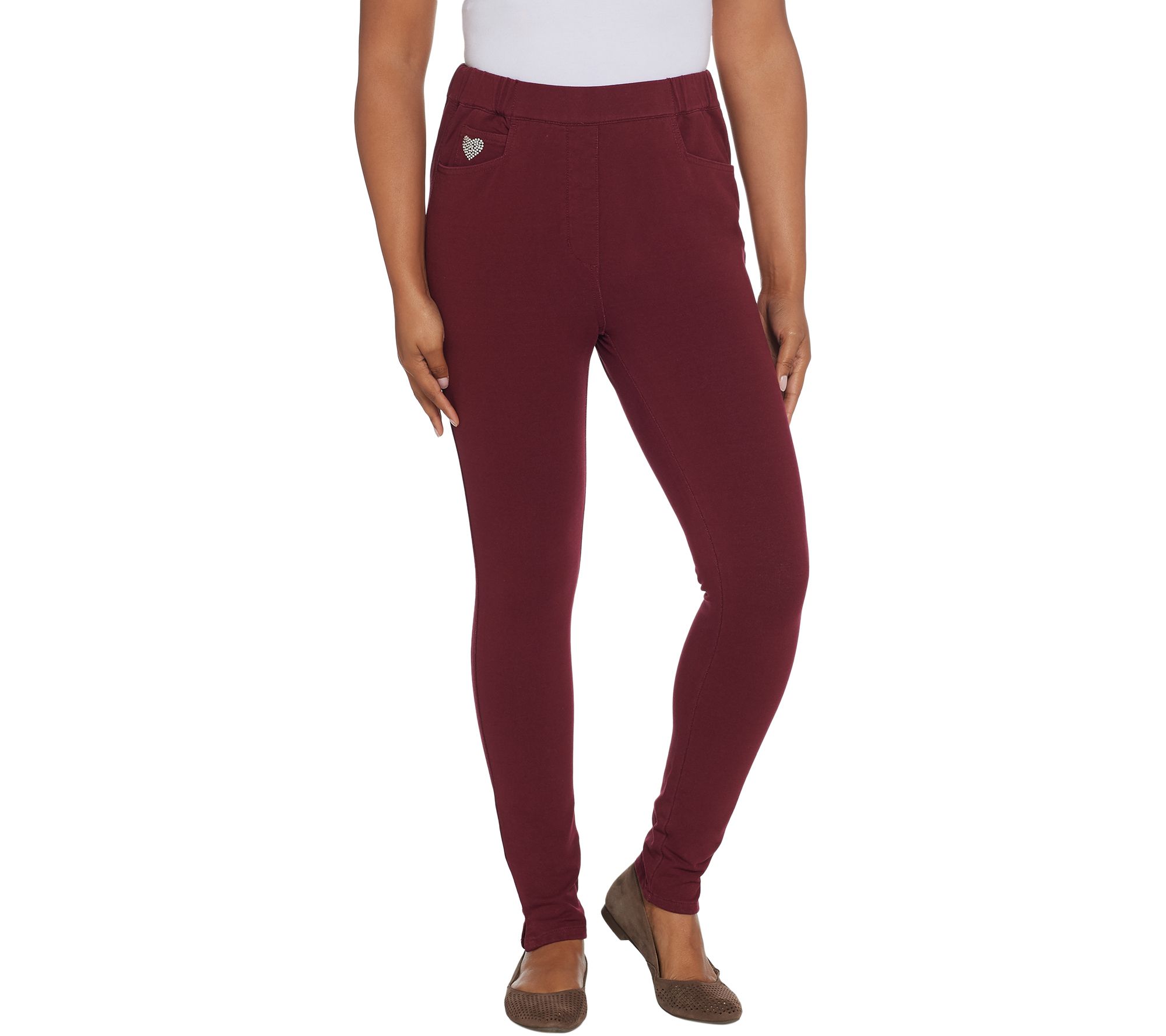 maroon leggings with pockets