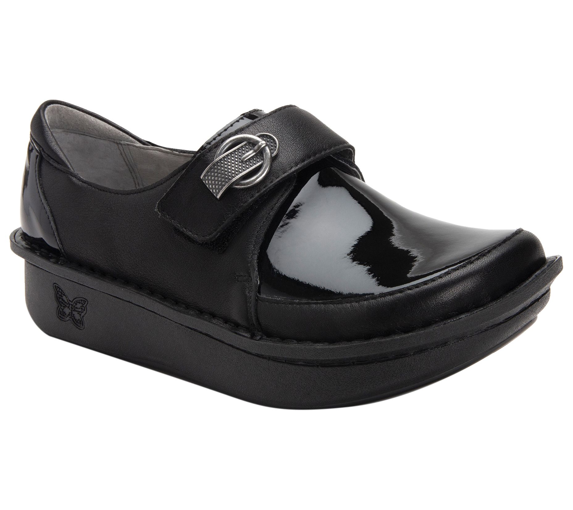 alegria black clogs