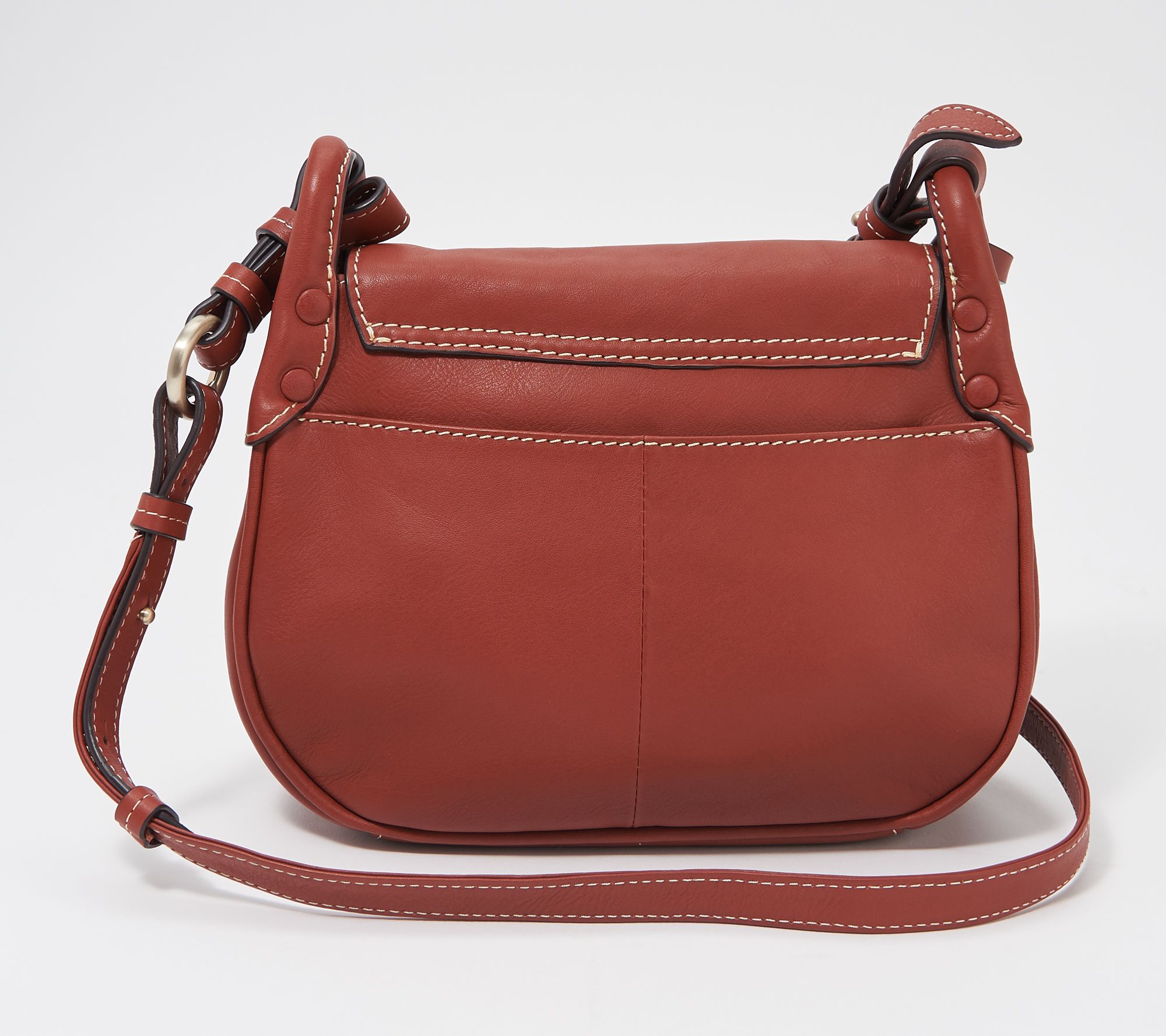 "As Is" RADLEY London Leather Medium Flapover Crossbody Harper Road