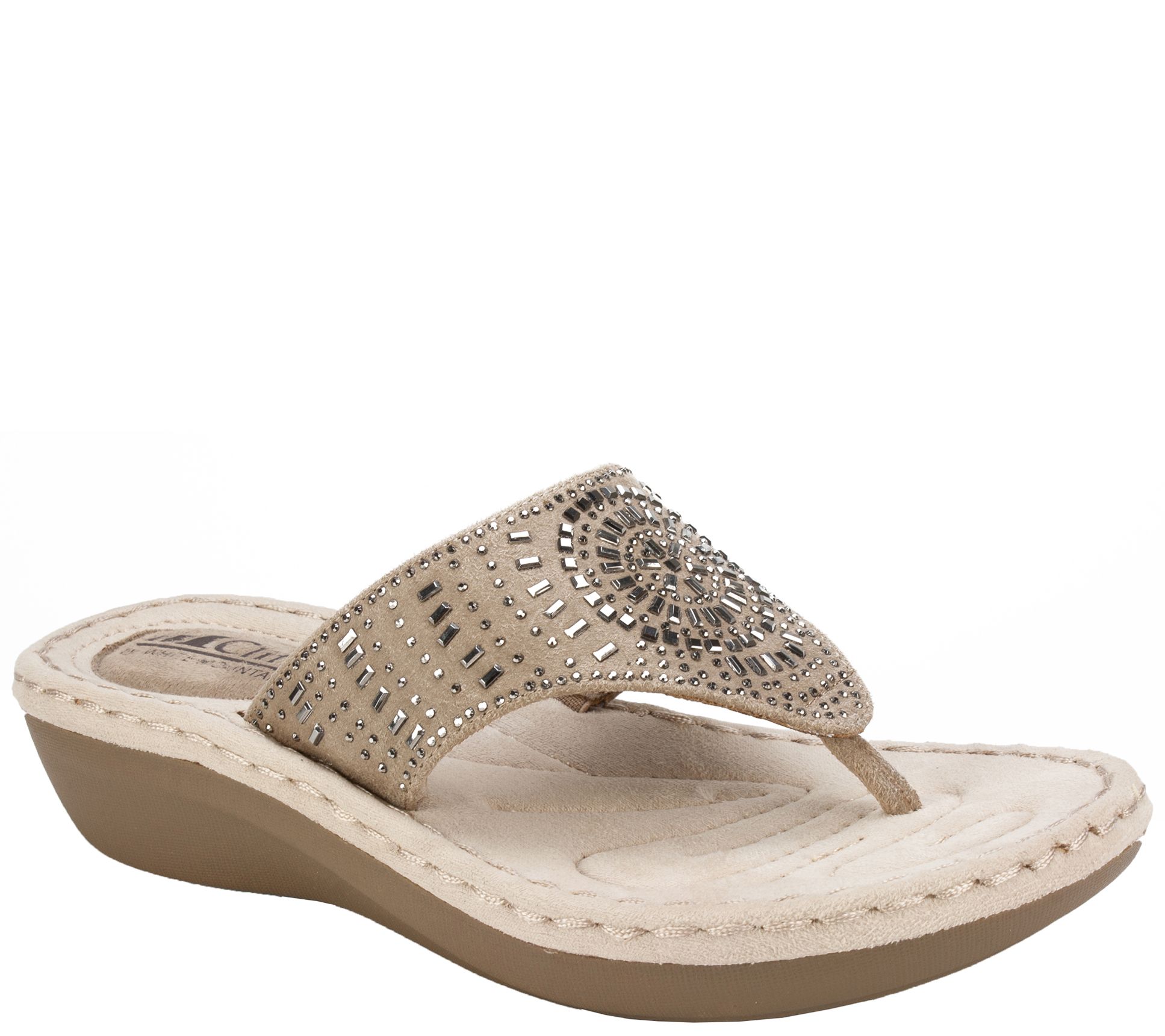 white mountain sandals wedge