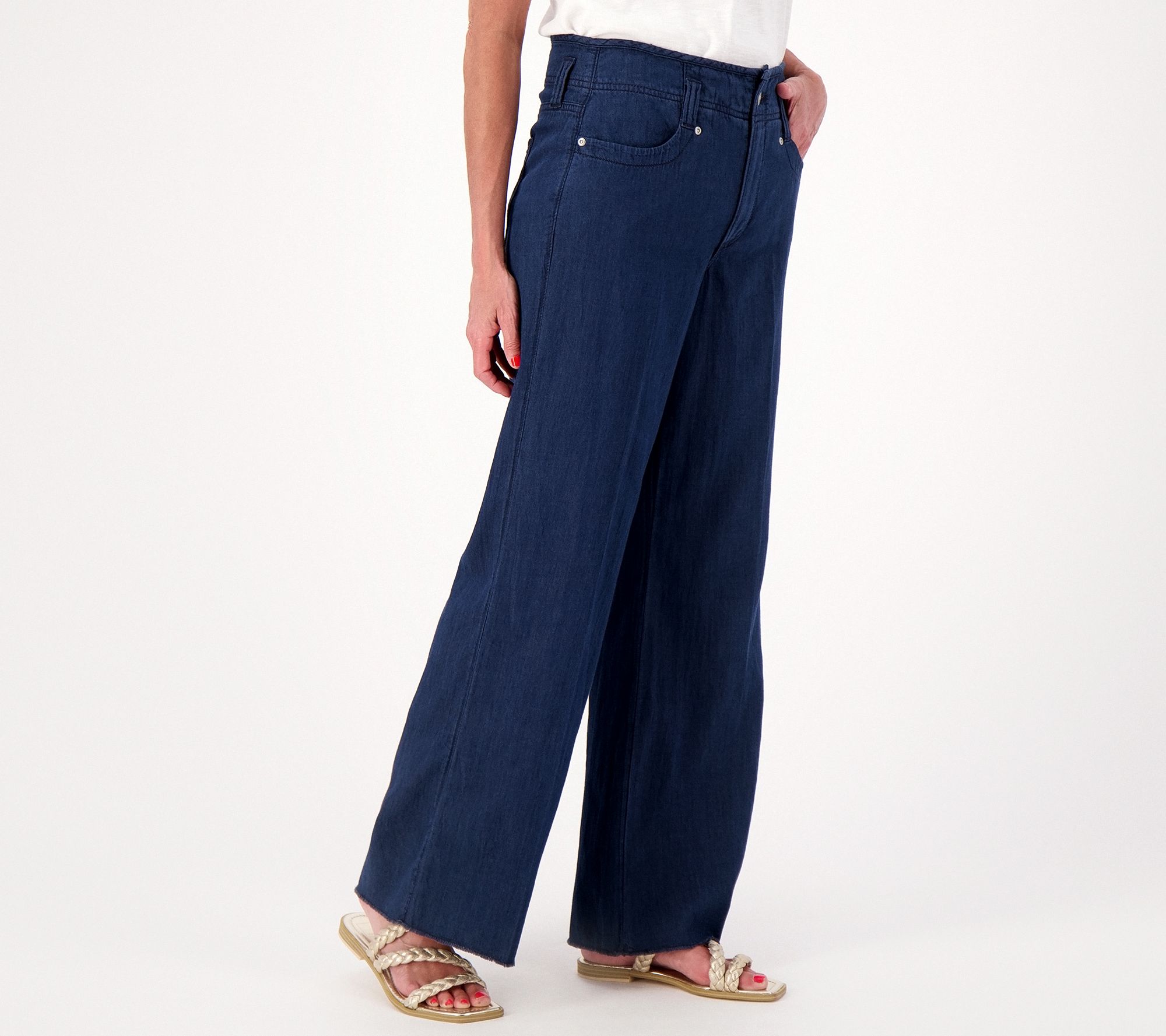 NYDJ High Rise Teresa Wide Leg w/ Hollywood Waist - Serndpt