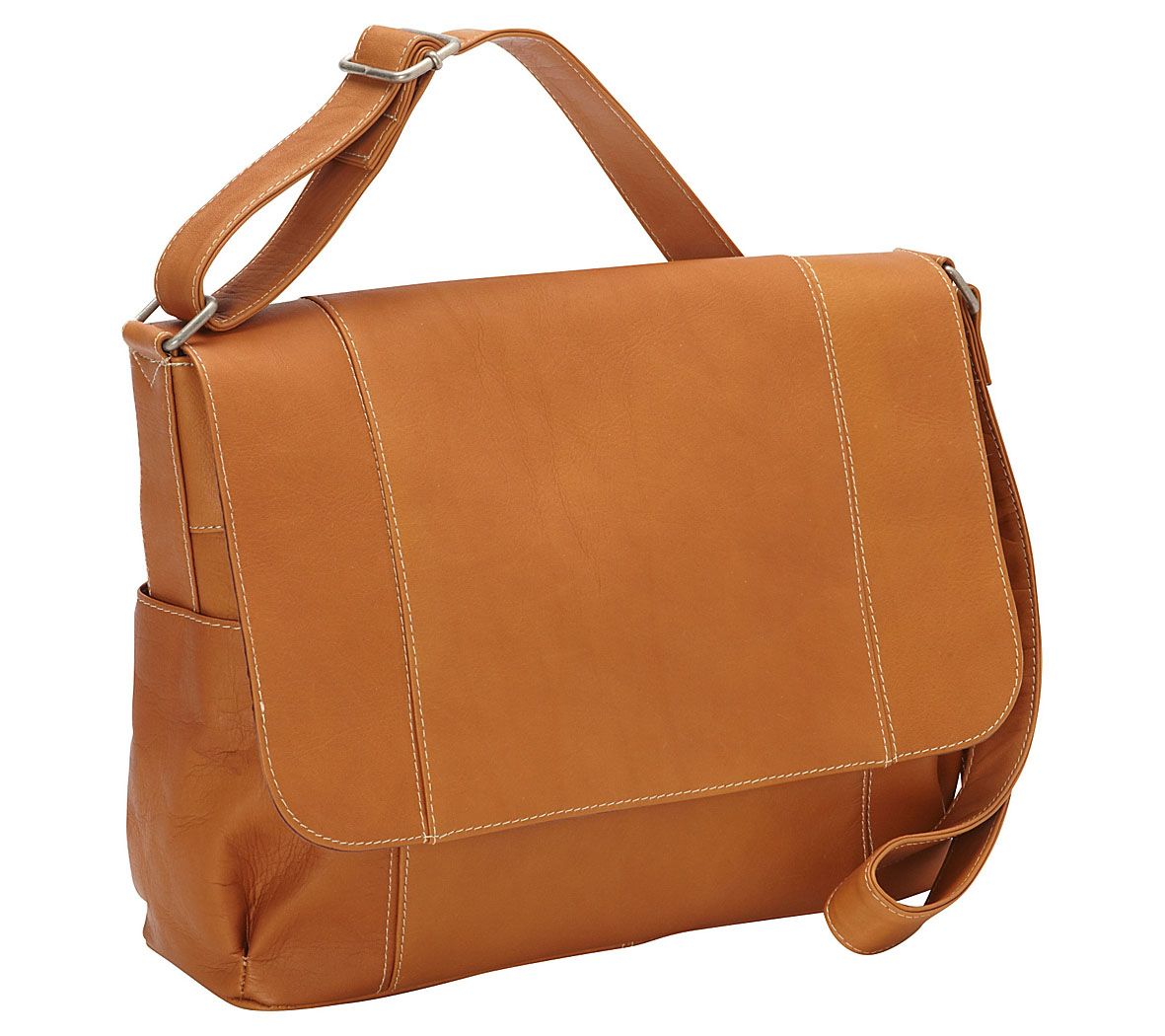 Le Donne Leather Flap Over Shoulder Bag - QVC.com