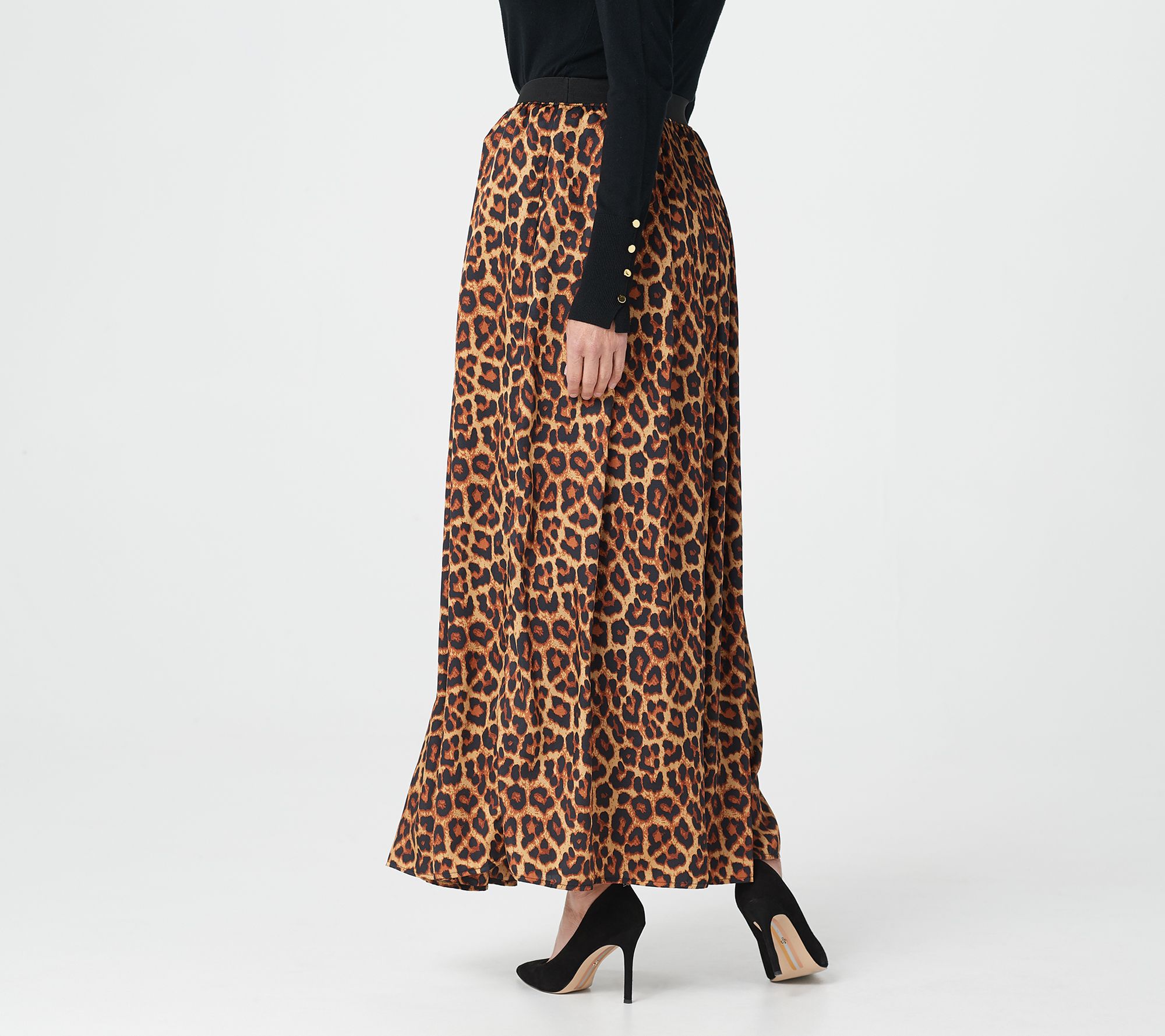 maxi skirt leopard