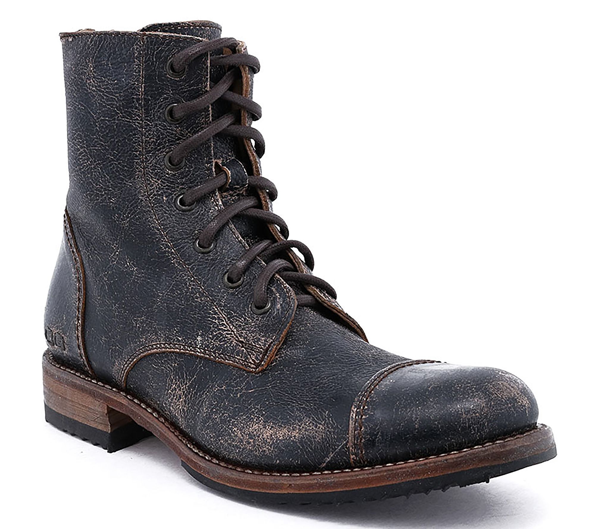 BED STU Men's Lace-Up Leather Combat Boots - P tege