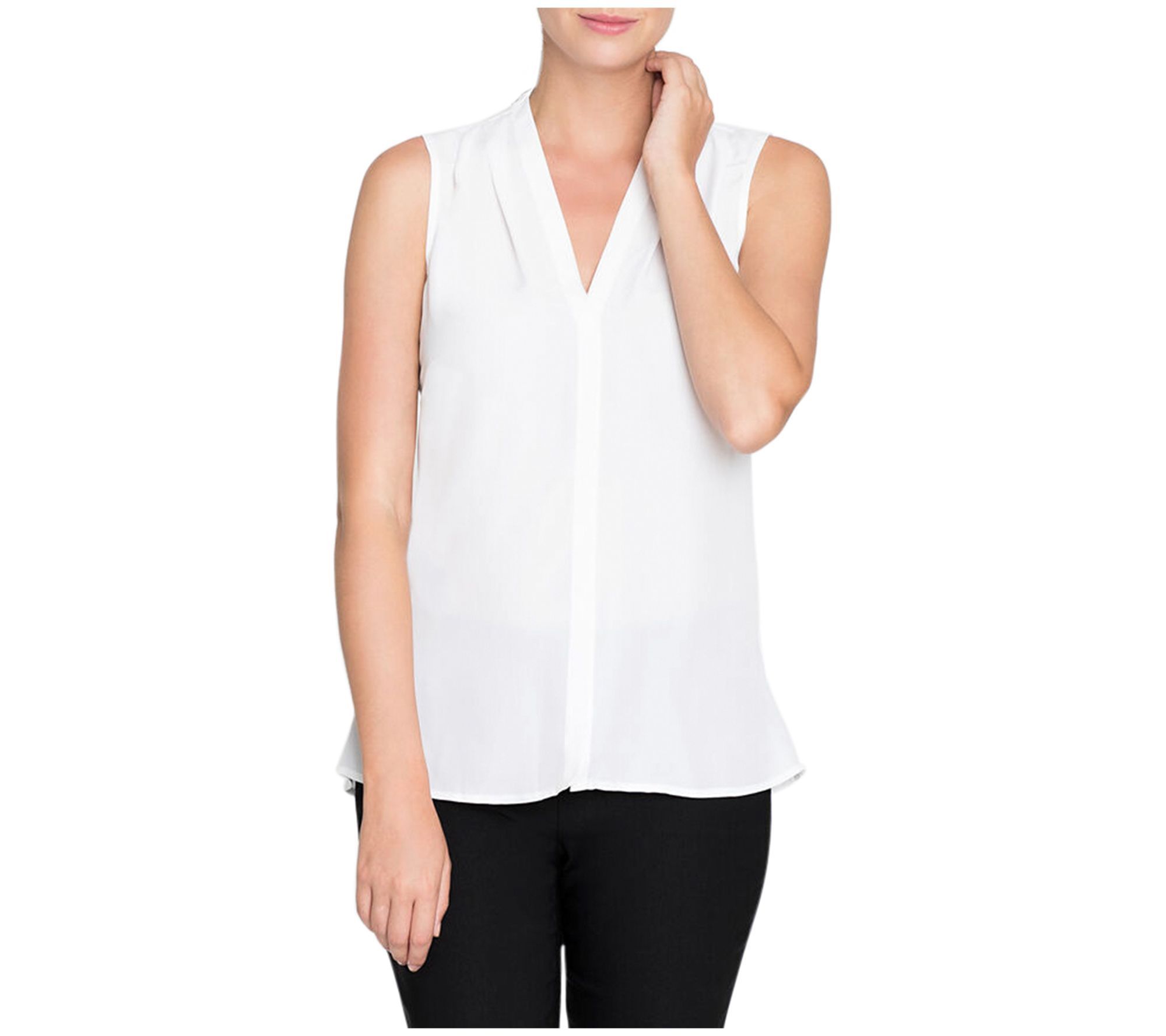 NIC+ZOE Petite Easy Day to Night Top - Paper Wh ite
