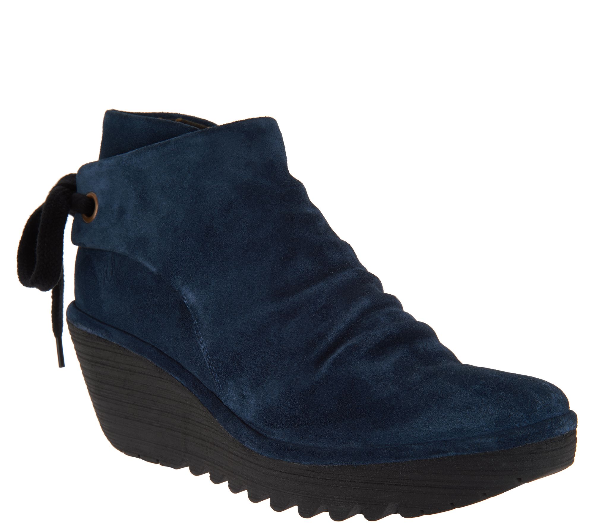 fly london suede ruched ankle boots