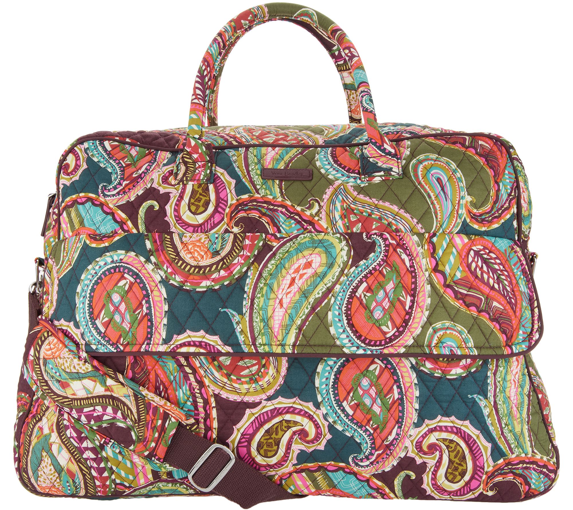 vera bradley signature print grand traveler travel bag