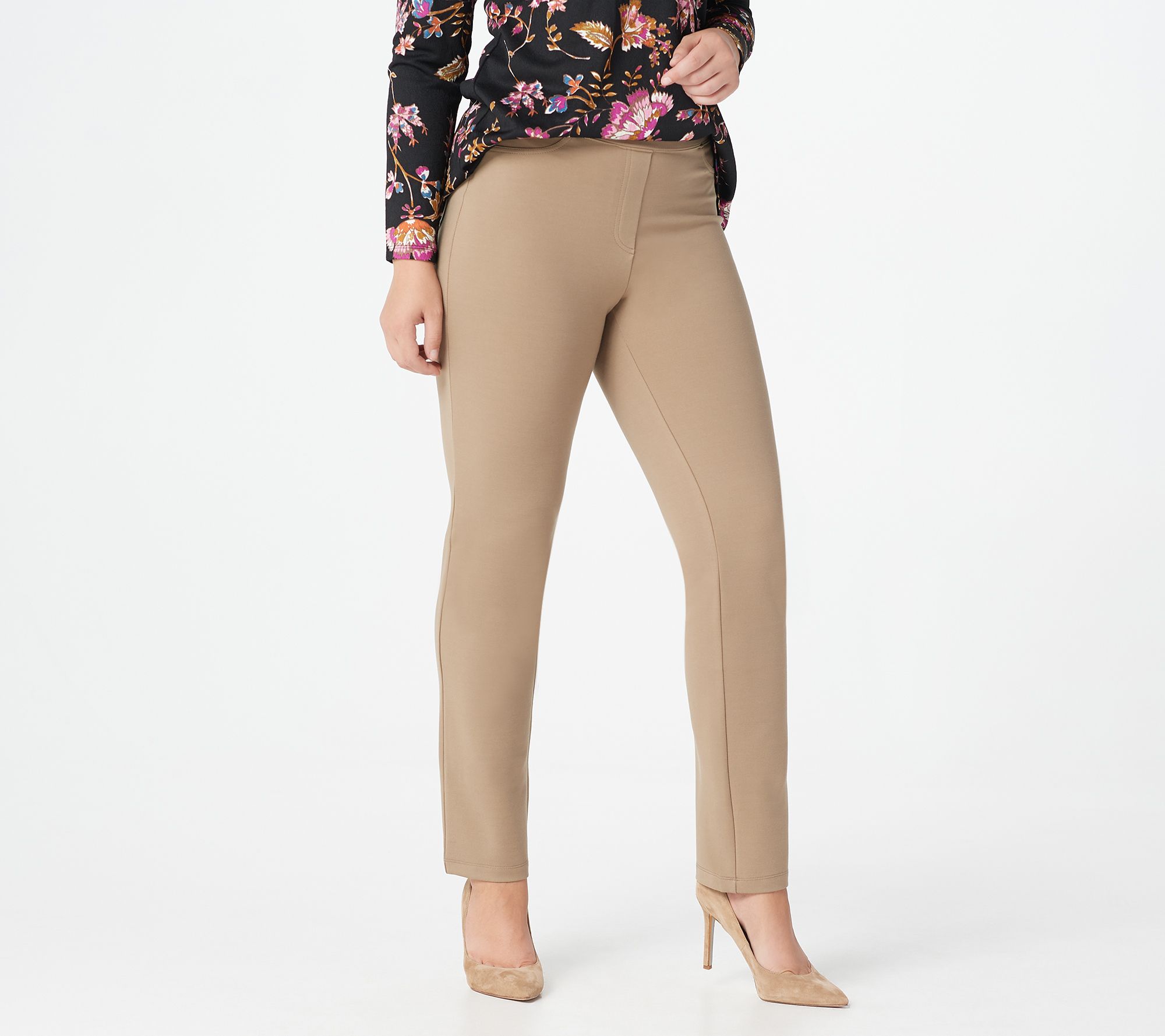 qvc susan graver ponte knit pants