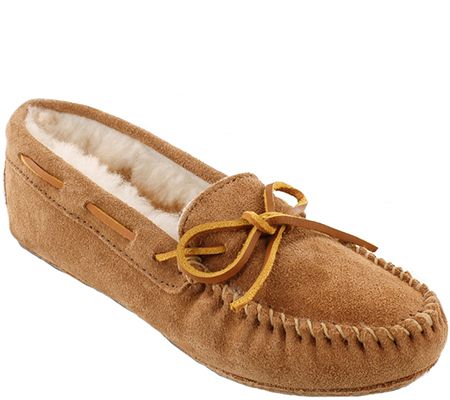 leather moccasin slippers
