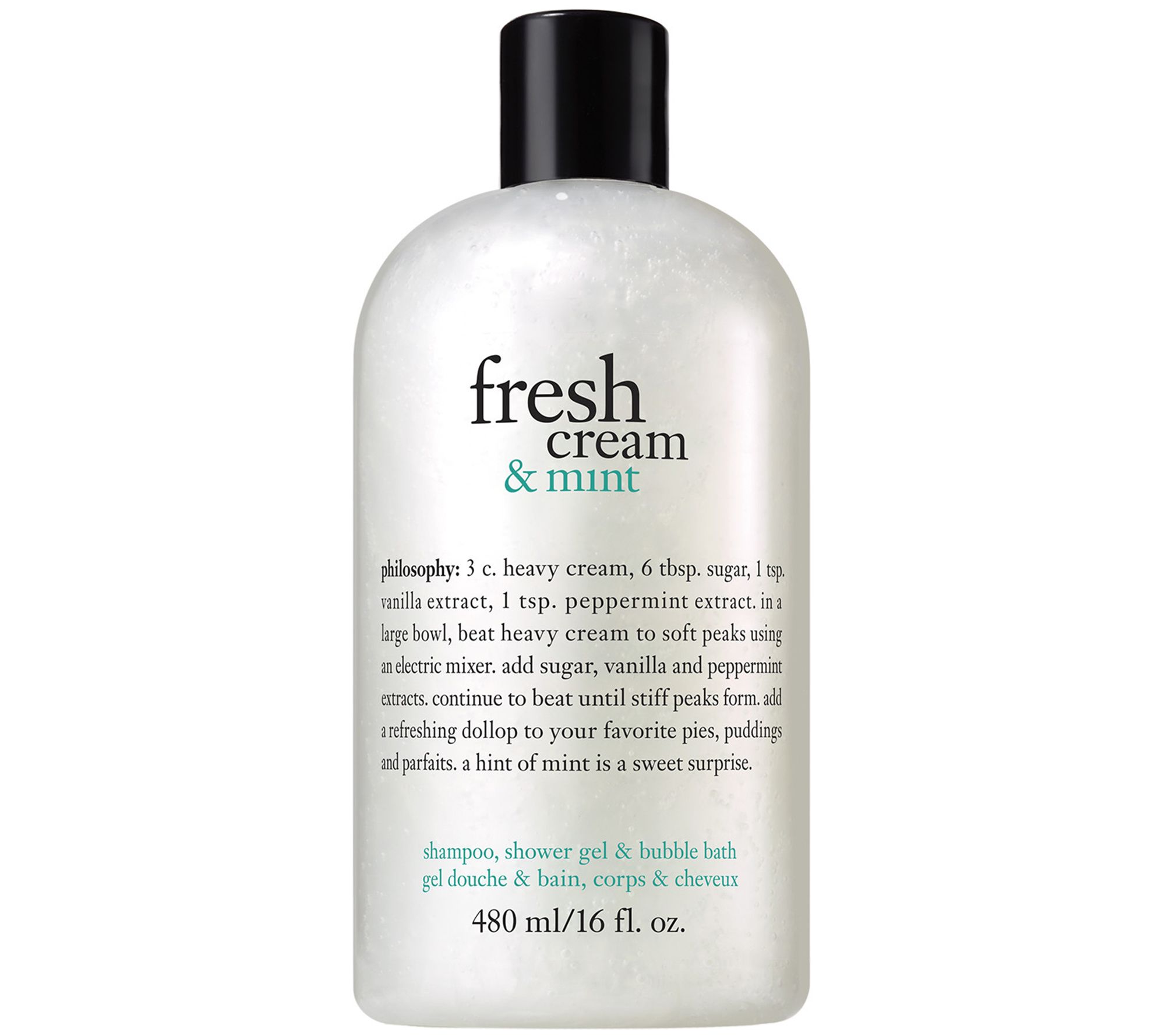 philosophy fresh cream and mint shower gel, 16oz - Page 1 — QVC.com