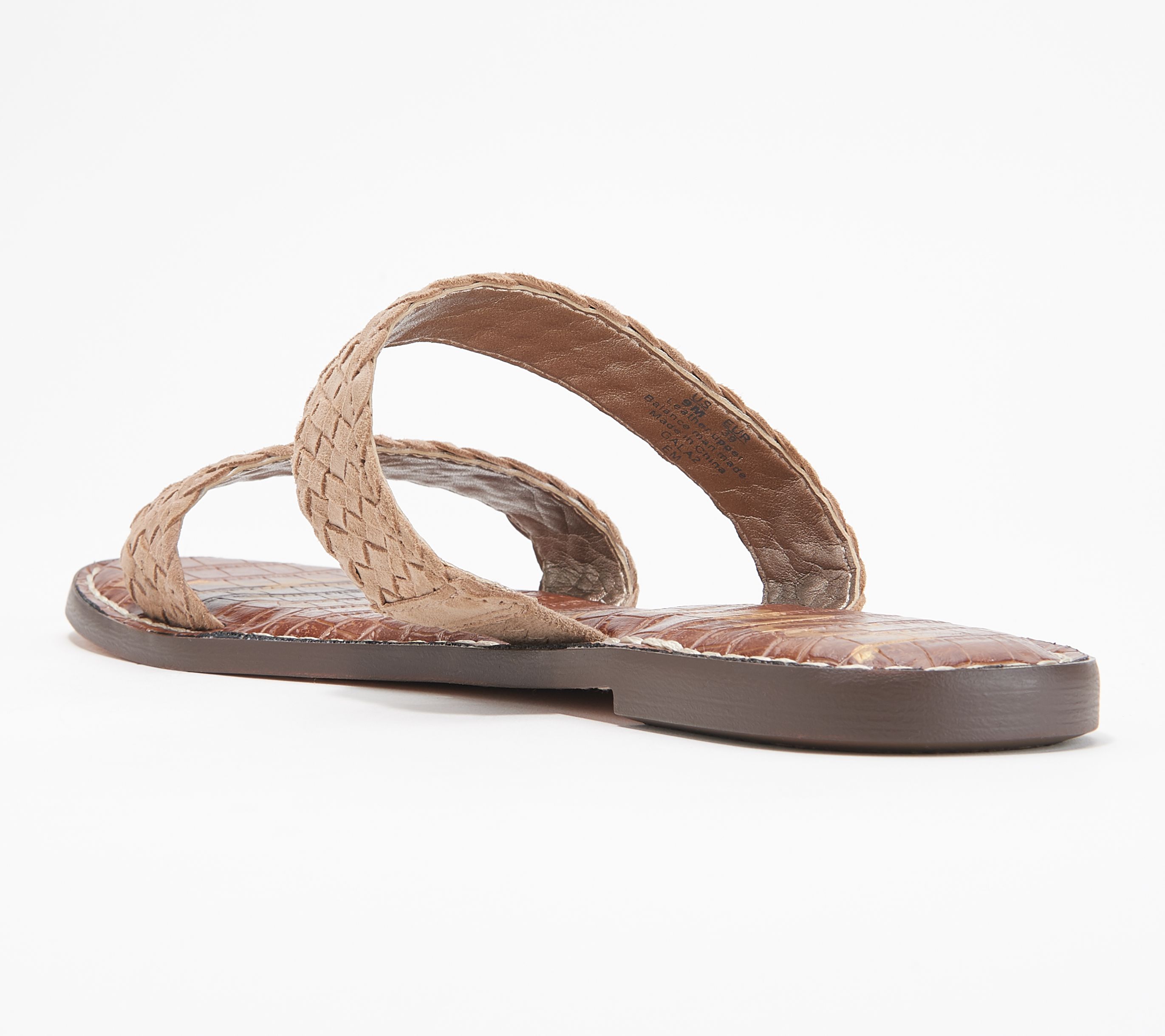 womens braided slide sandals