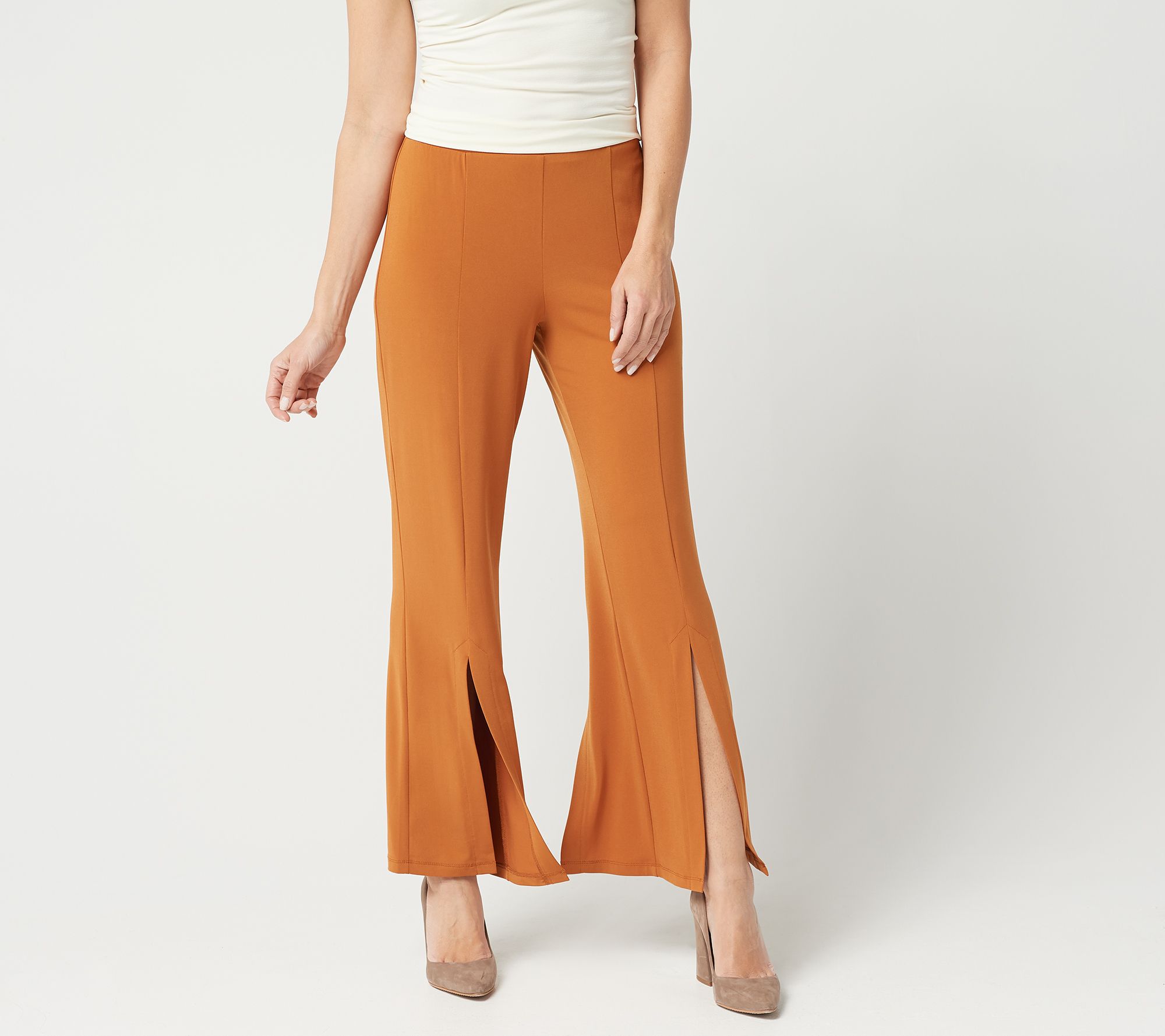 susan graver liquid knit pants with pockets