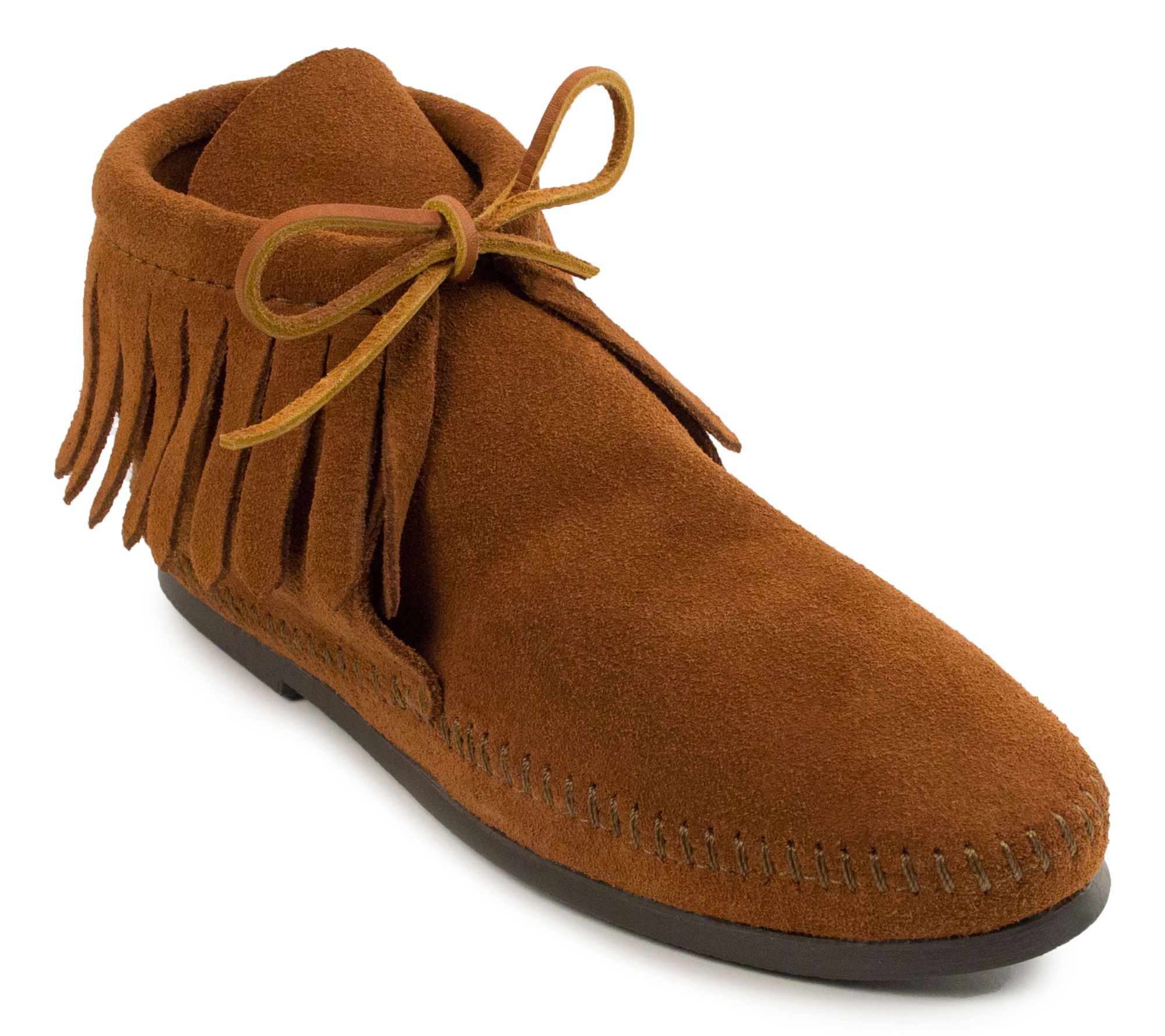 minnetonka suede ankle boot