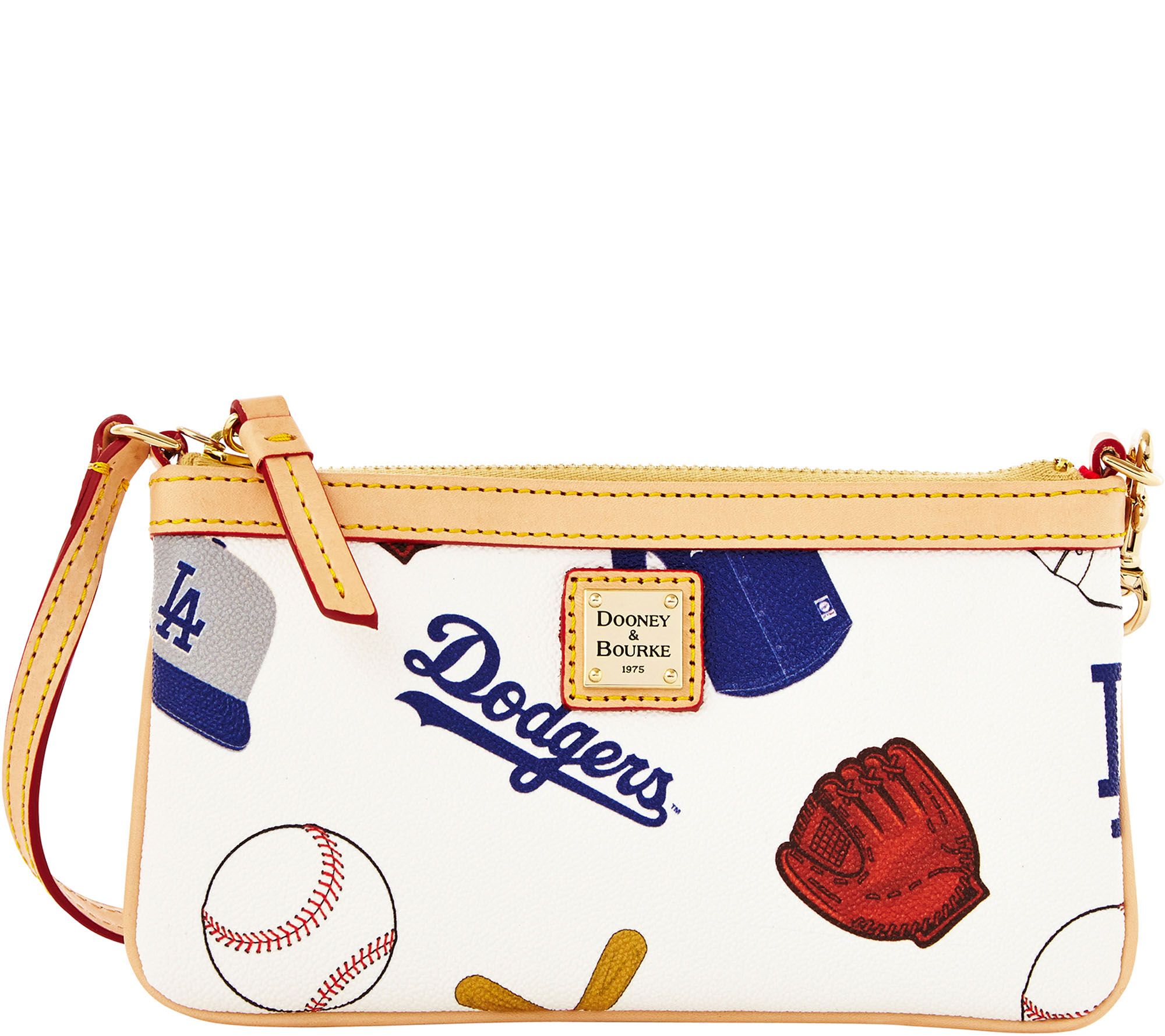 Dooney & Bourke MLB Dodgers Large Slim Wristlet — QVC.com