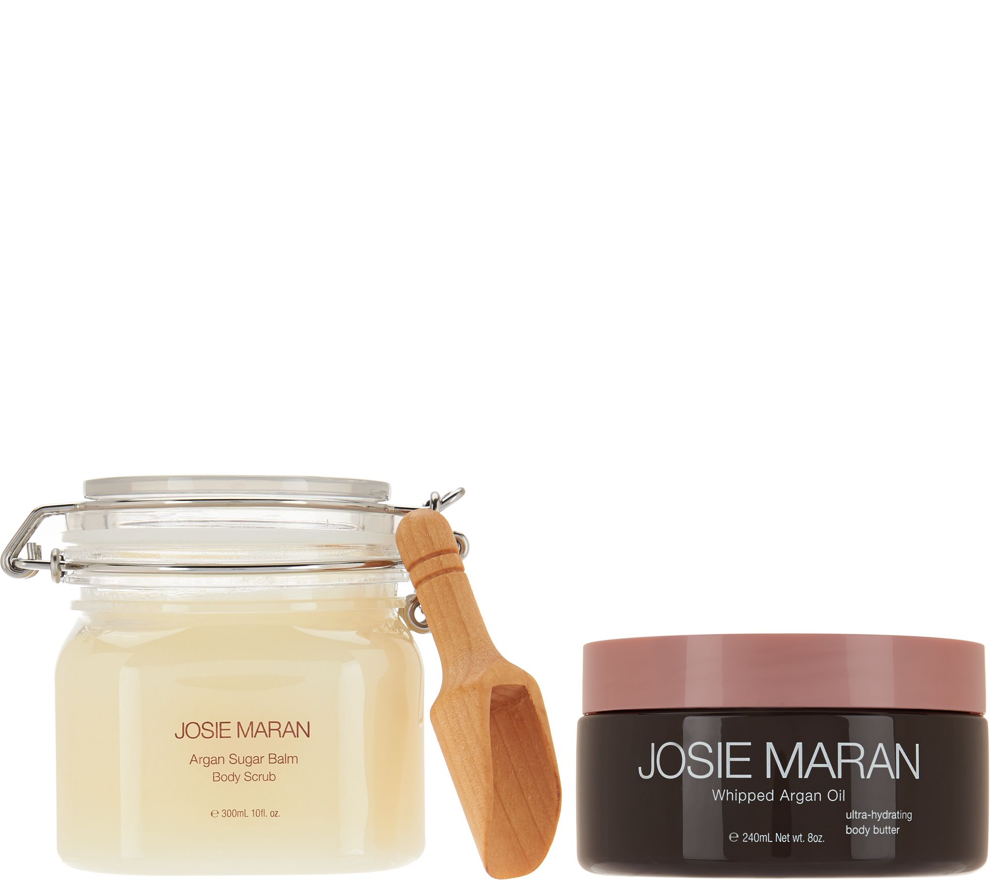 Josie Maran Whipped Argan Body Butter & Sugar Balm Scrub Duo Page 1