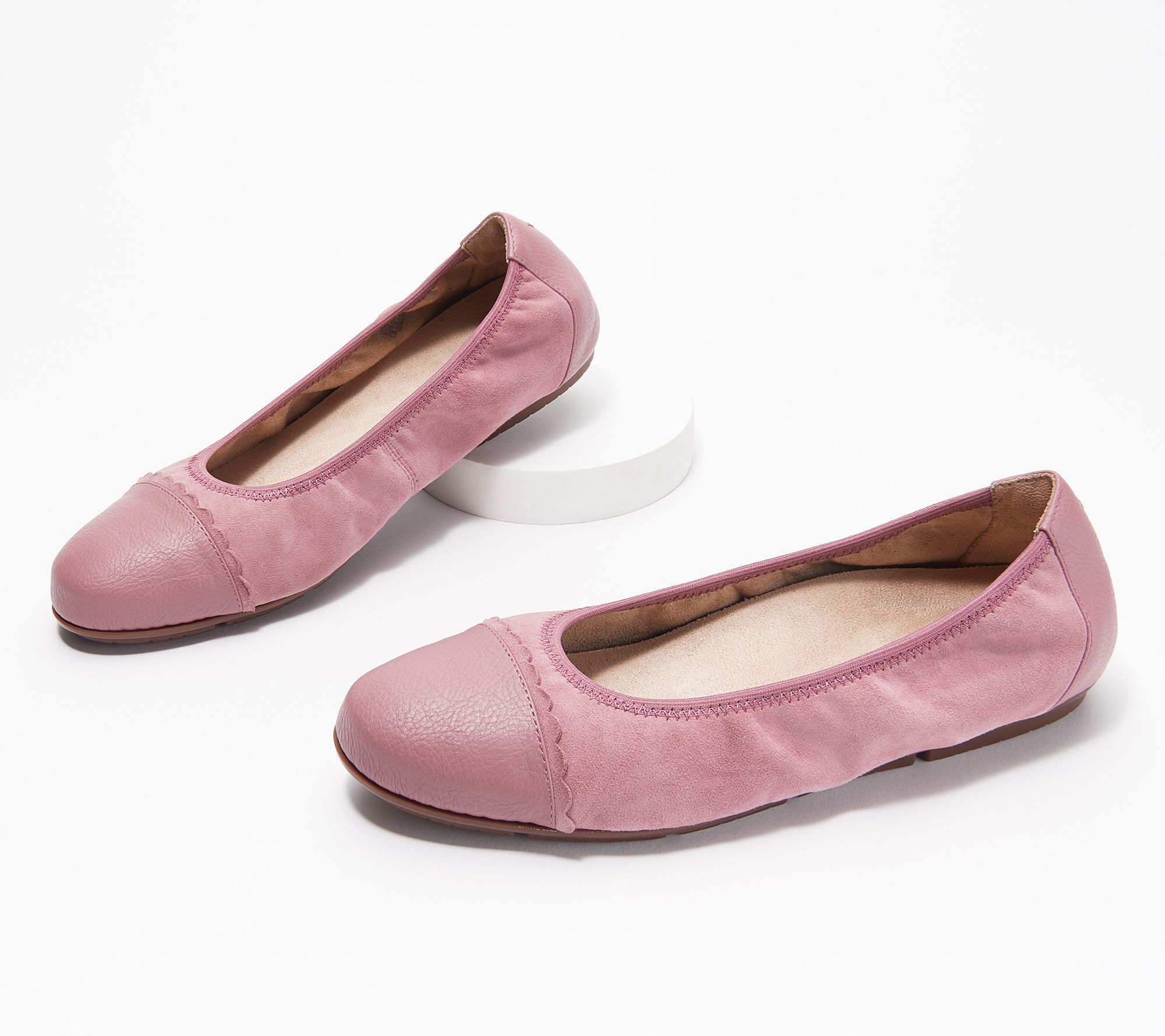 qvc vionic ballet flats