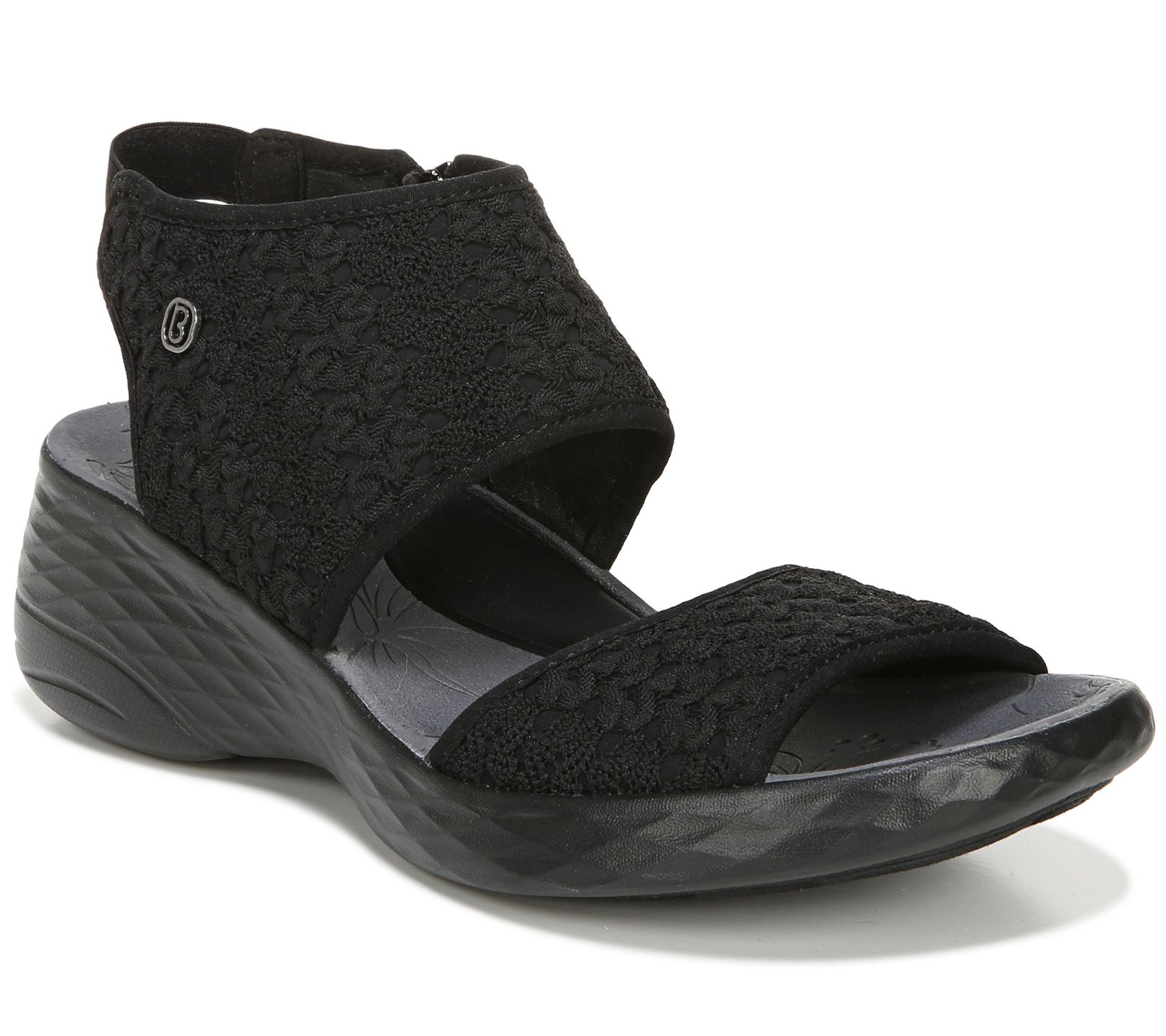 qvc black sandals
