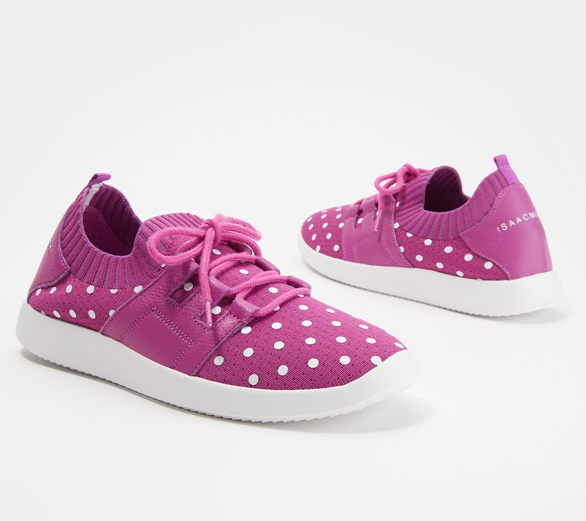 isaac mizrahi polka dot sneakers