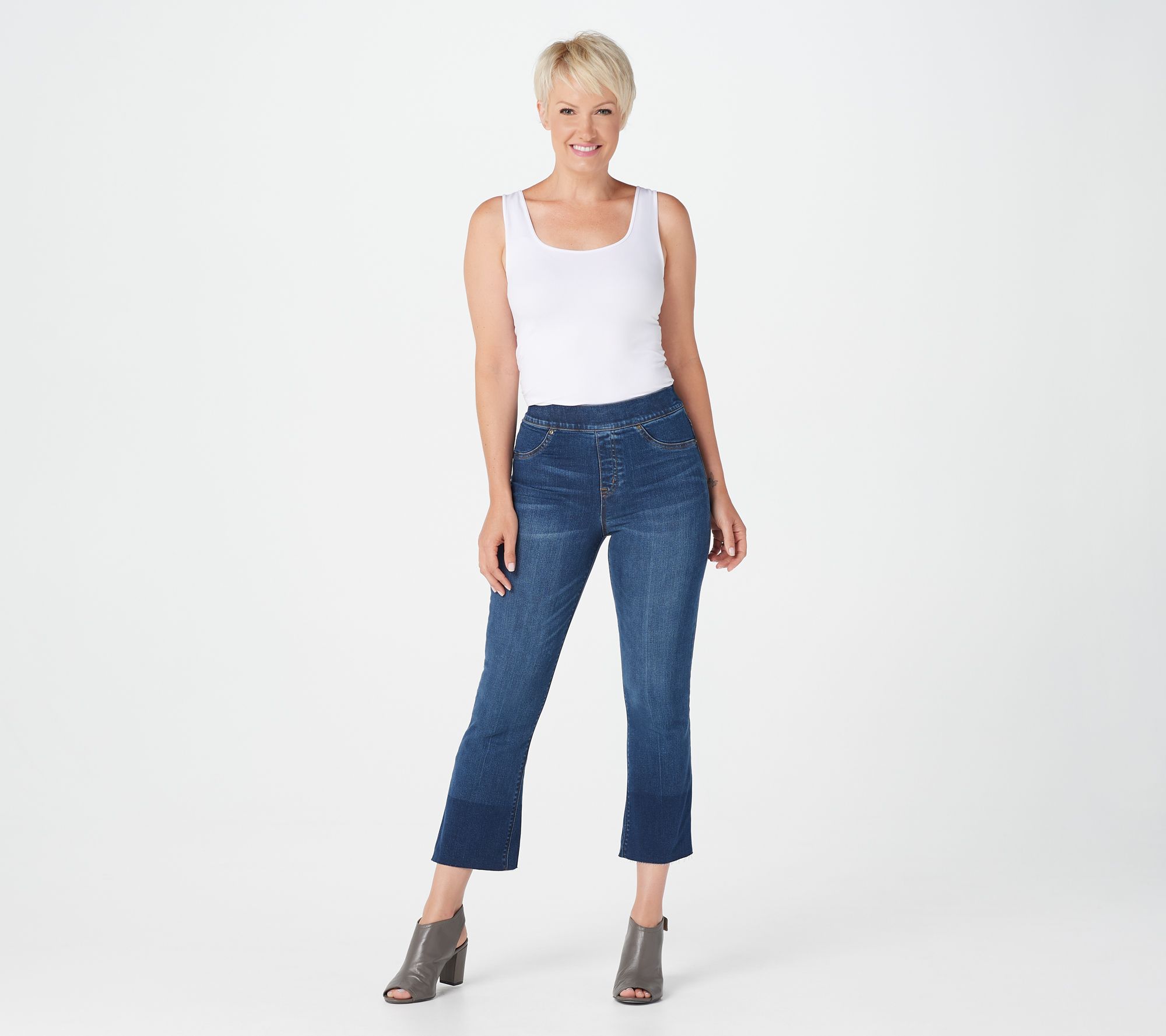 spanx cropped flare pants