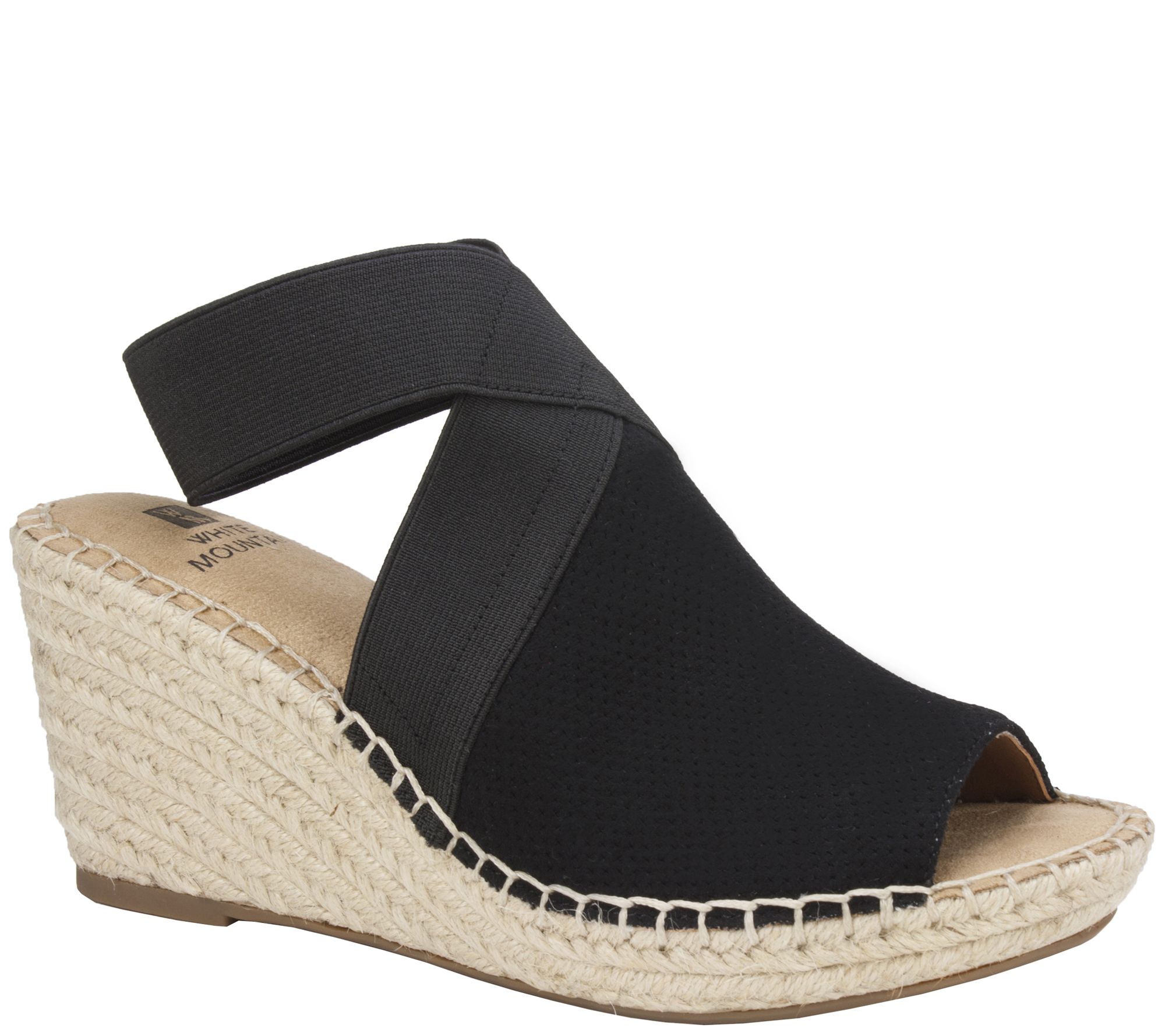 white mountain espadrille wedges