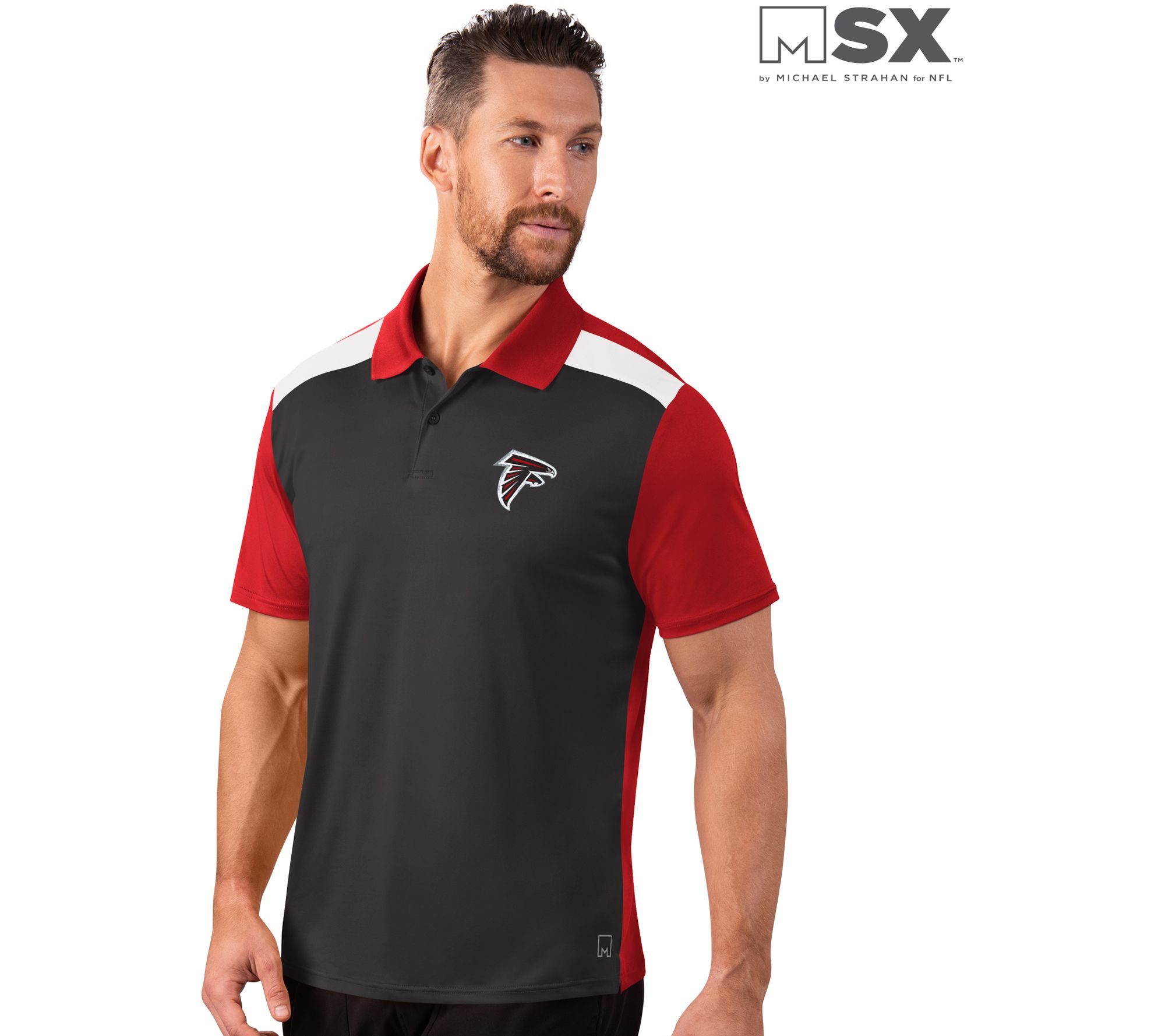 As Is MSX by Michael Strahan for NFL Short Sleeve Men Polo