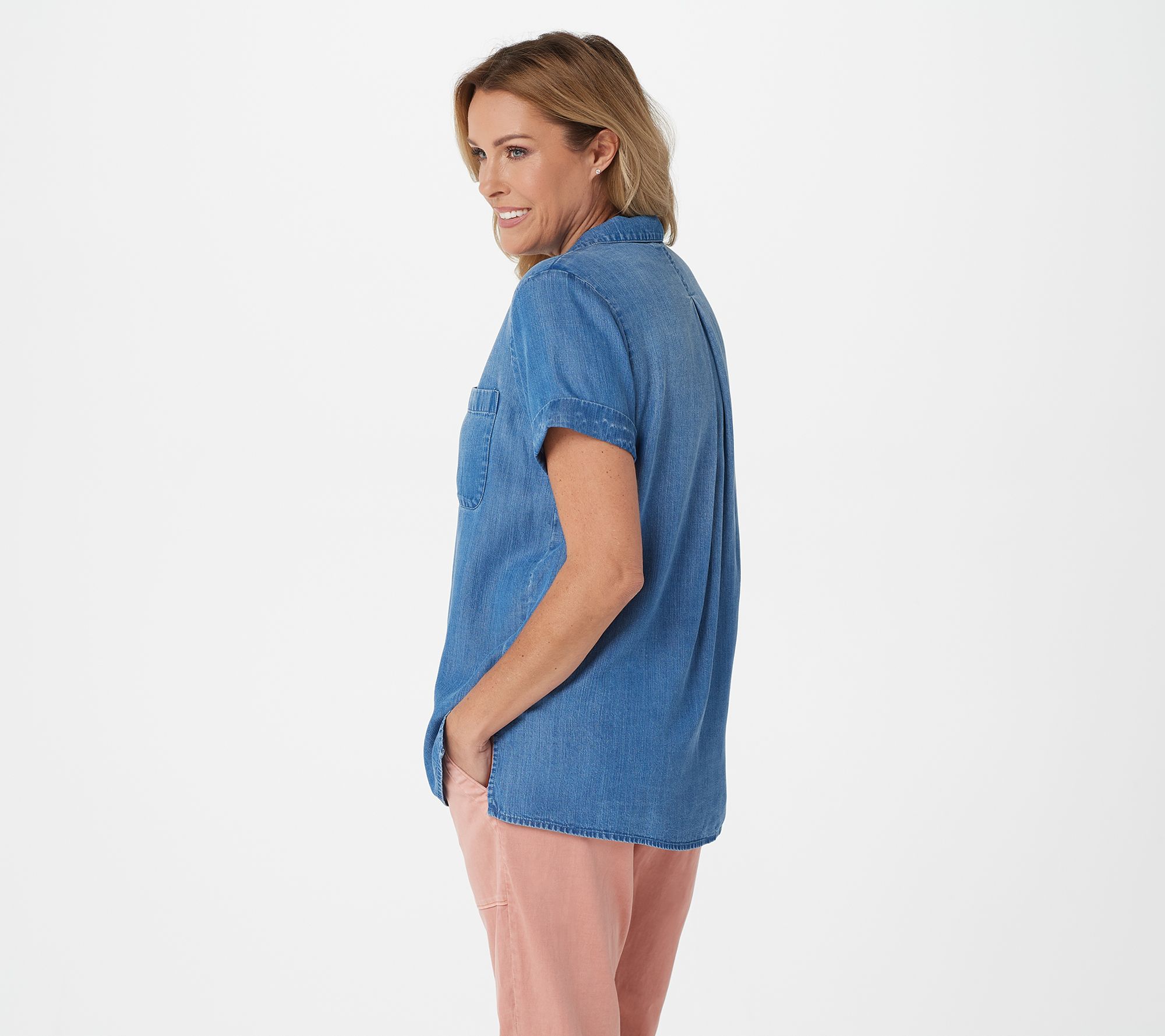 qvc side stitch shirts