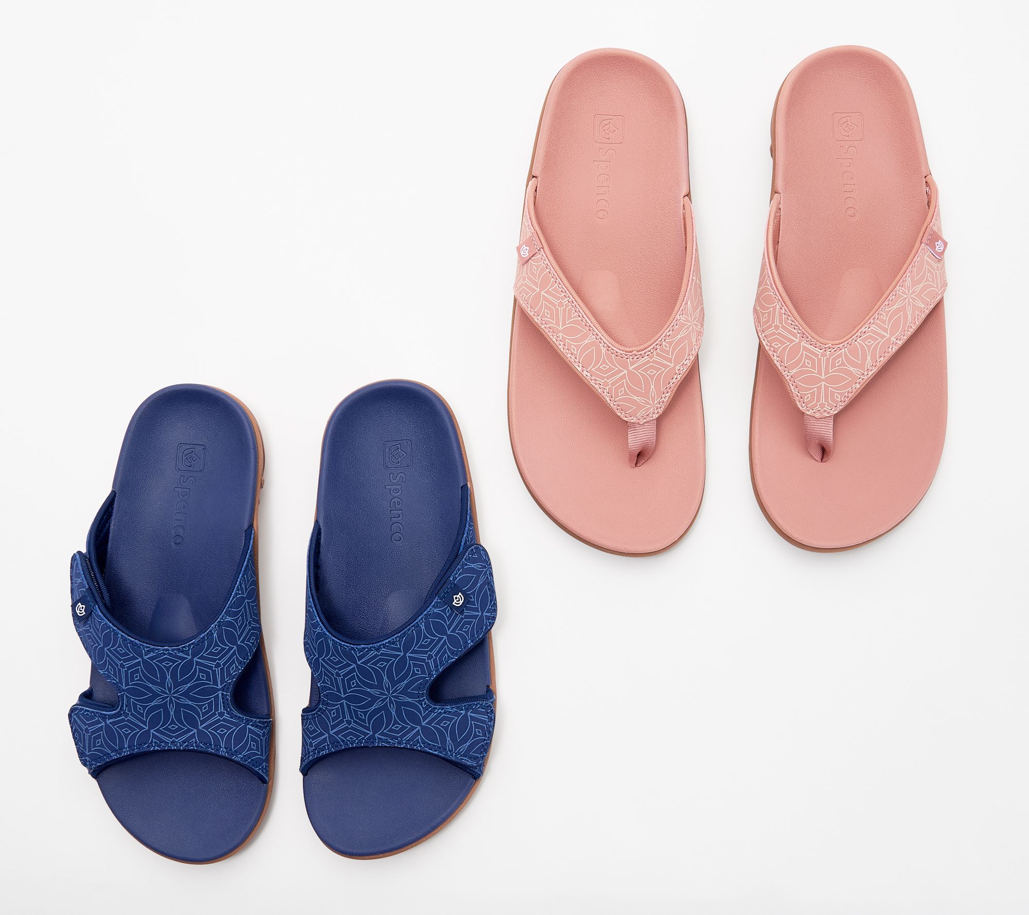 spenco flip flops qvc