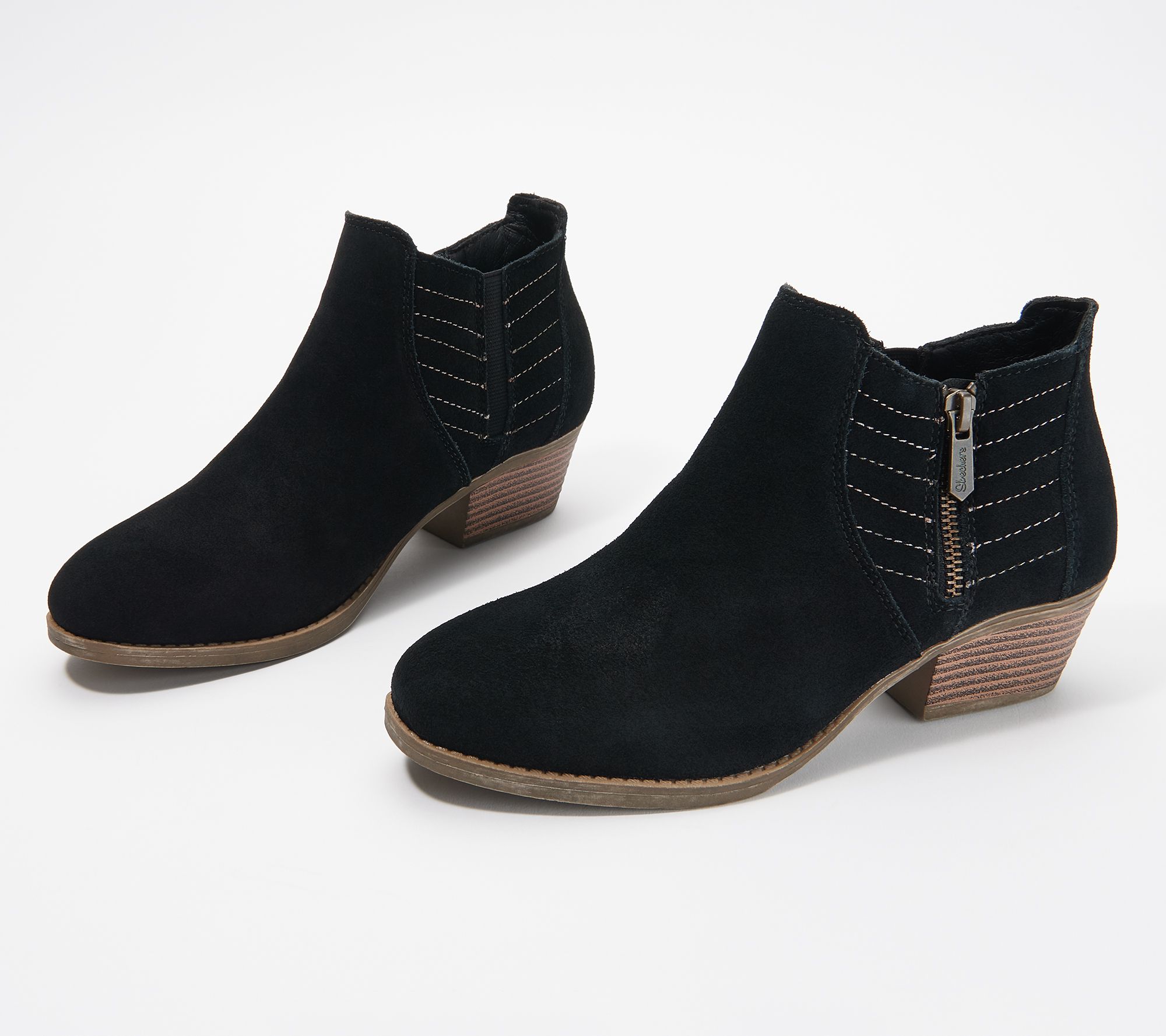 skechers side zip boots