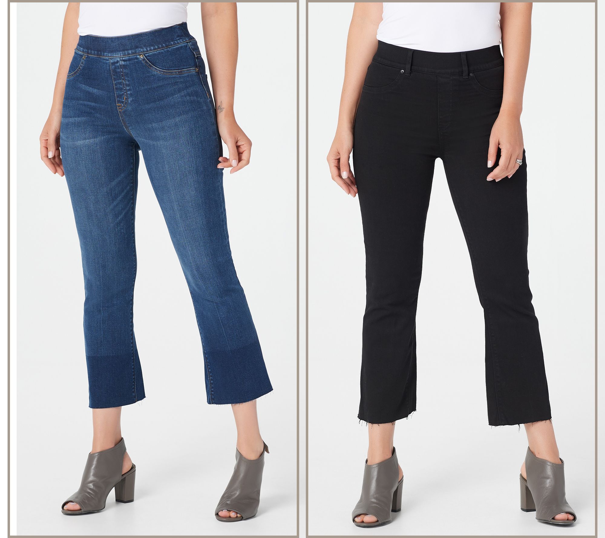 spanx cropped flare pants