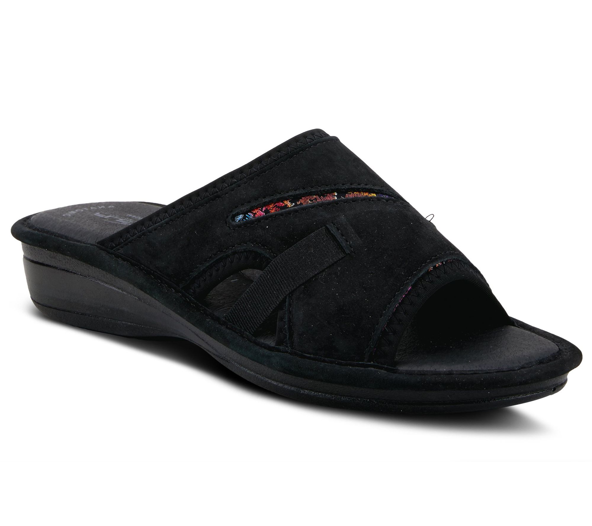 demi logo tape slide sandal